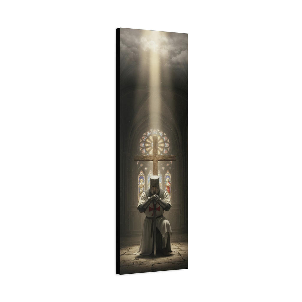Knights Templar Prayer Canvas | Matte Stretched Wall Art