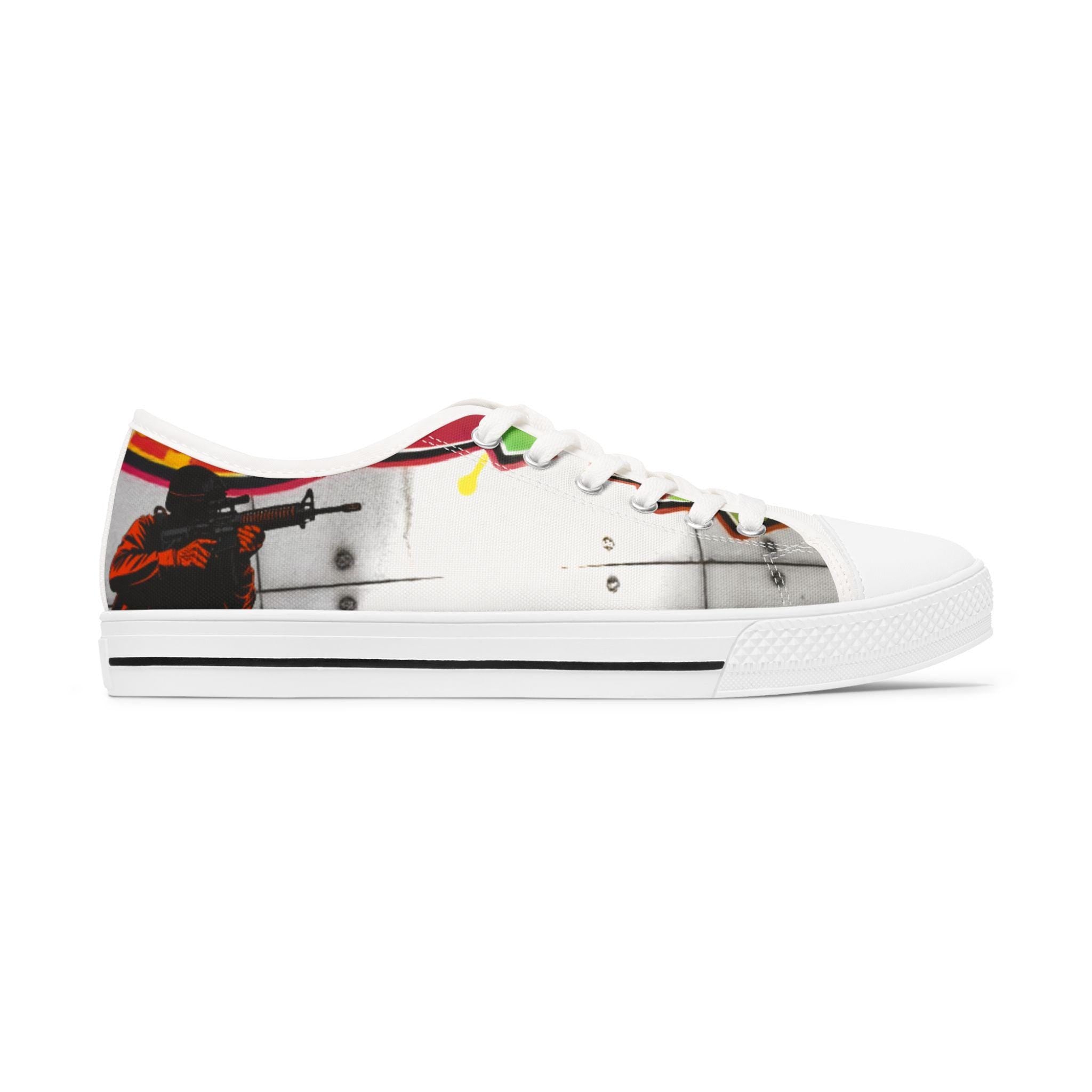 Colorful Graffiti Soldier Sneakers | Low Top Sneakers
