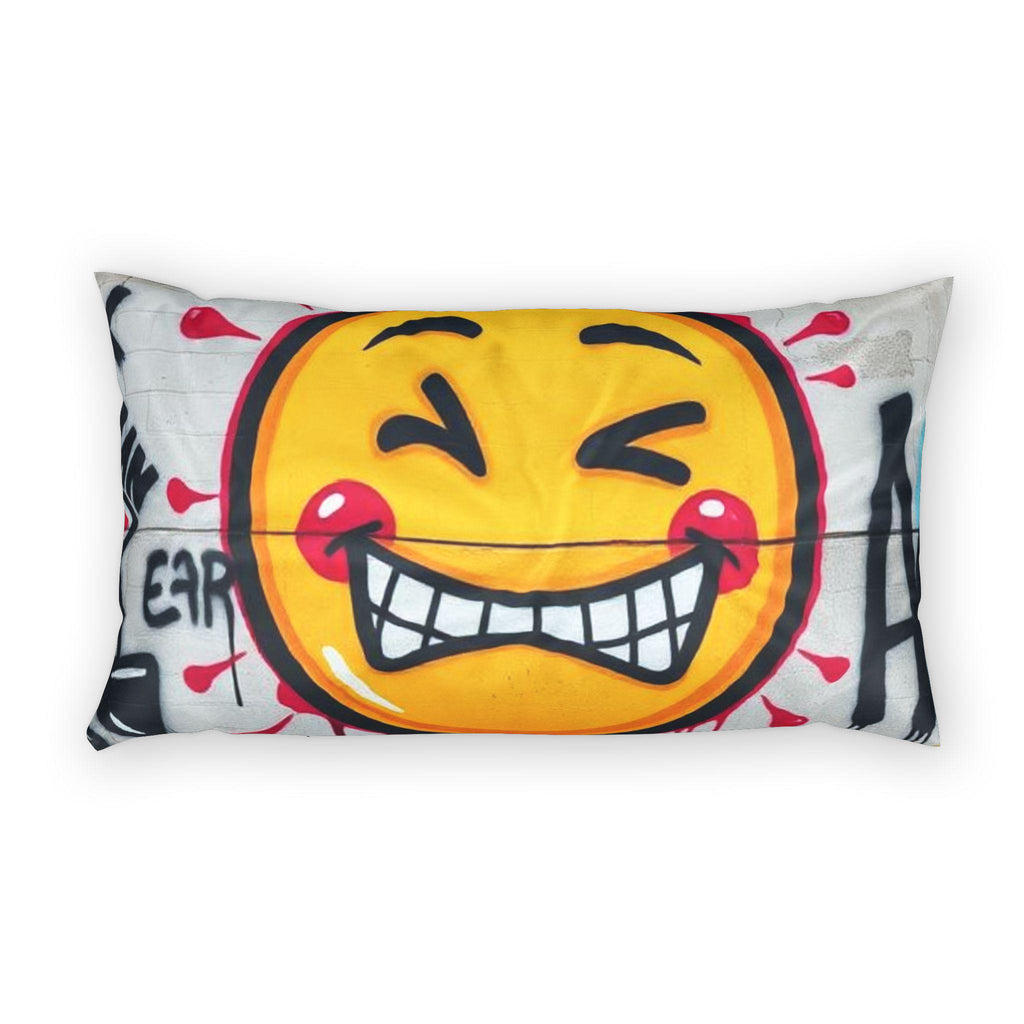 Graffiti Emoji Cotton Pillow Sham | Urban Street Art