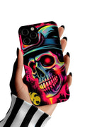 Glowing Red Soldier Skull with Hat phone case | Tough Cases