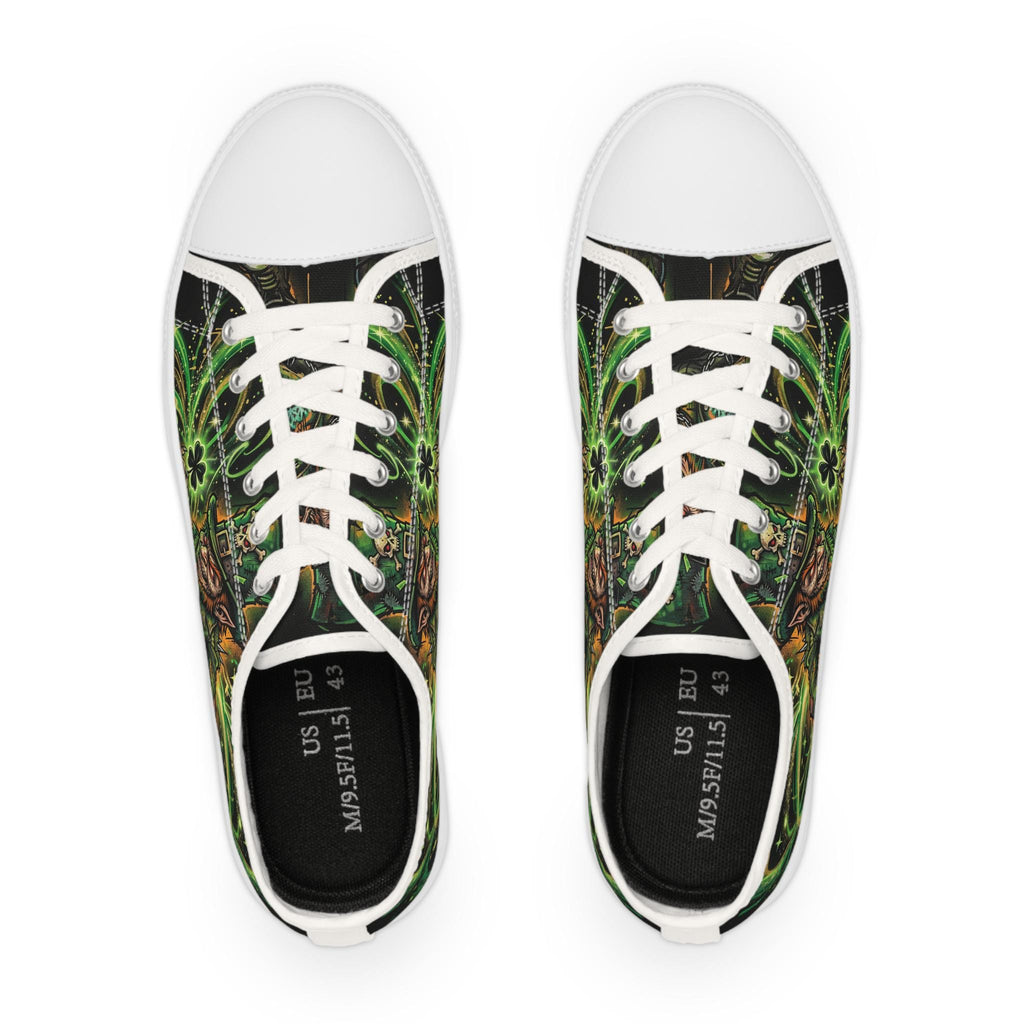 Leprechaun and Shamrock Sneakers | Low Top Shoes