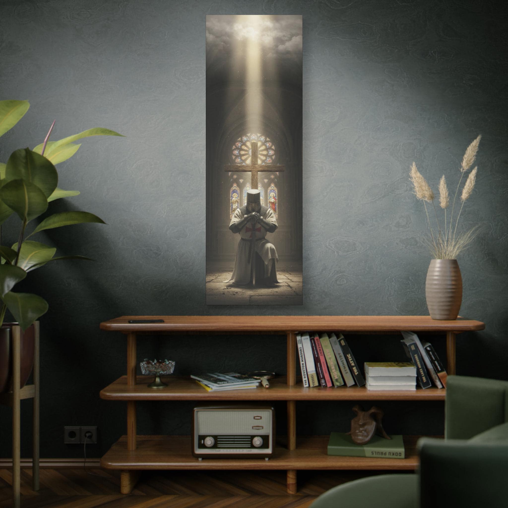 Knights Templar Prayer Canvas | Matte Stretched Wall Art