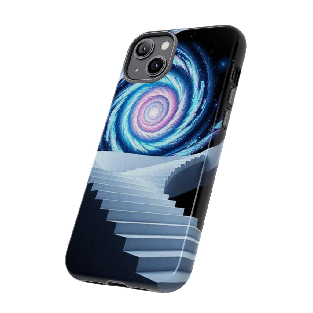 Galaxy Spiral Staircase phone case | cosmic vortex iPhone case