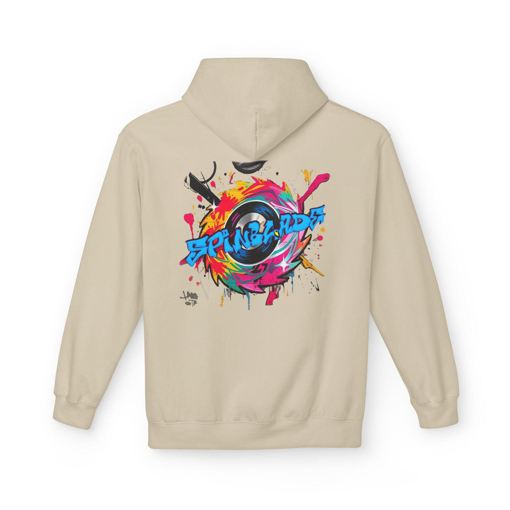 Spinblade Graffiti Saw Hoodie | Colorful DJ Record Streetwear