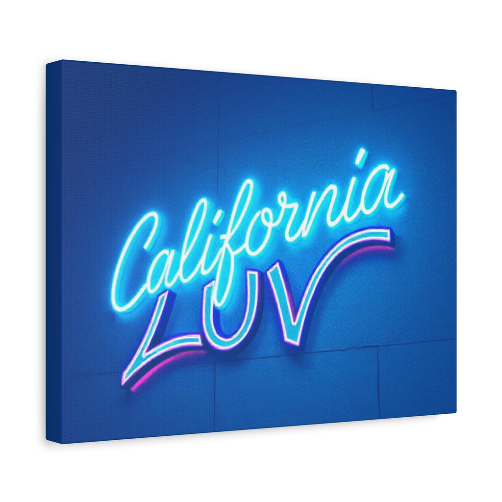 California Luv Neon Sign Canvas