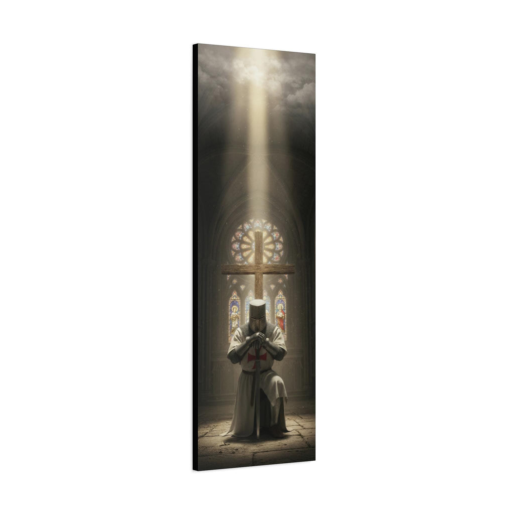 Knights Templar Prayer Canvas | Matte Stretched Wall Art