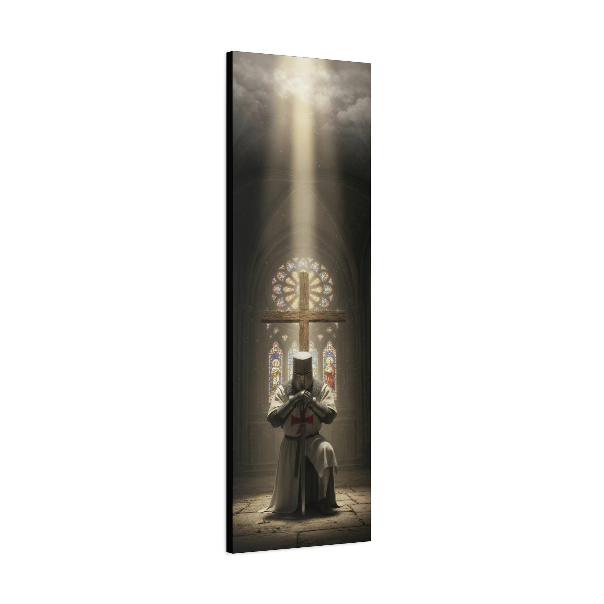 Knights Templar Prayer Canvas | Matte Stretched Wall Art