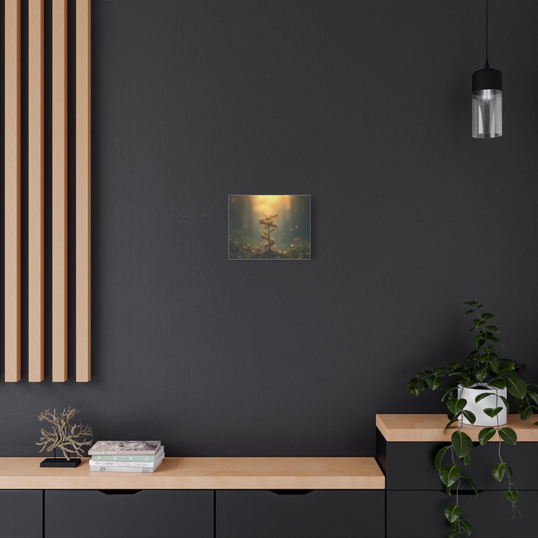 Film Reel Spiral Seedling Canvas