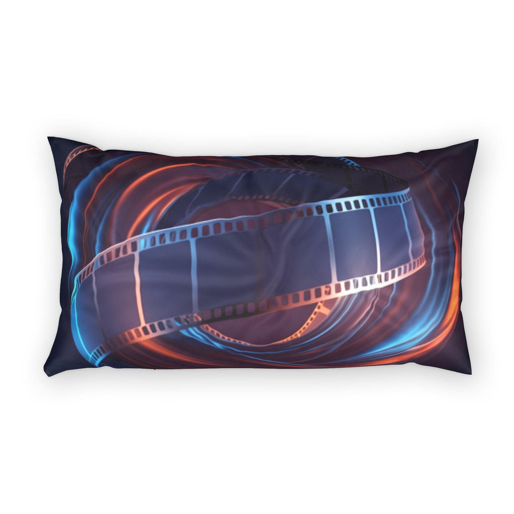 Neon Film Reel Pillow Sham | Movie Cinema Decorative Pillowcase