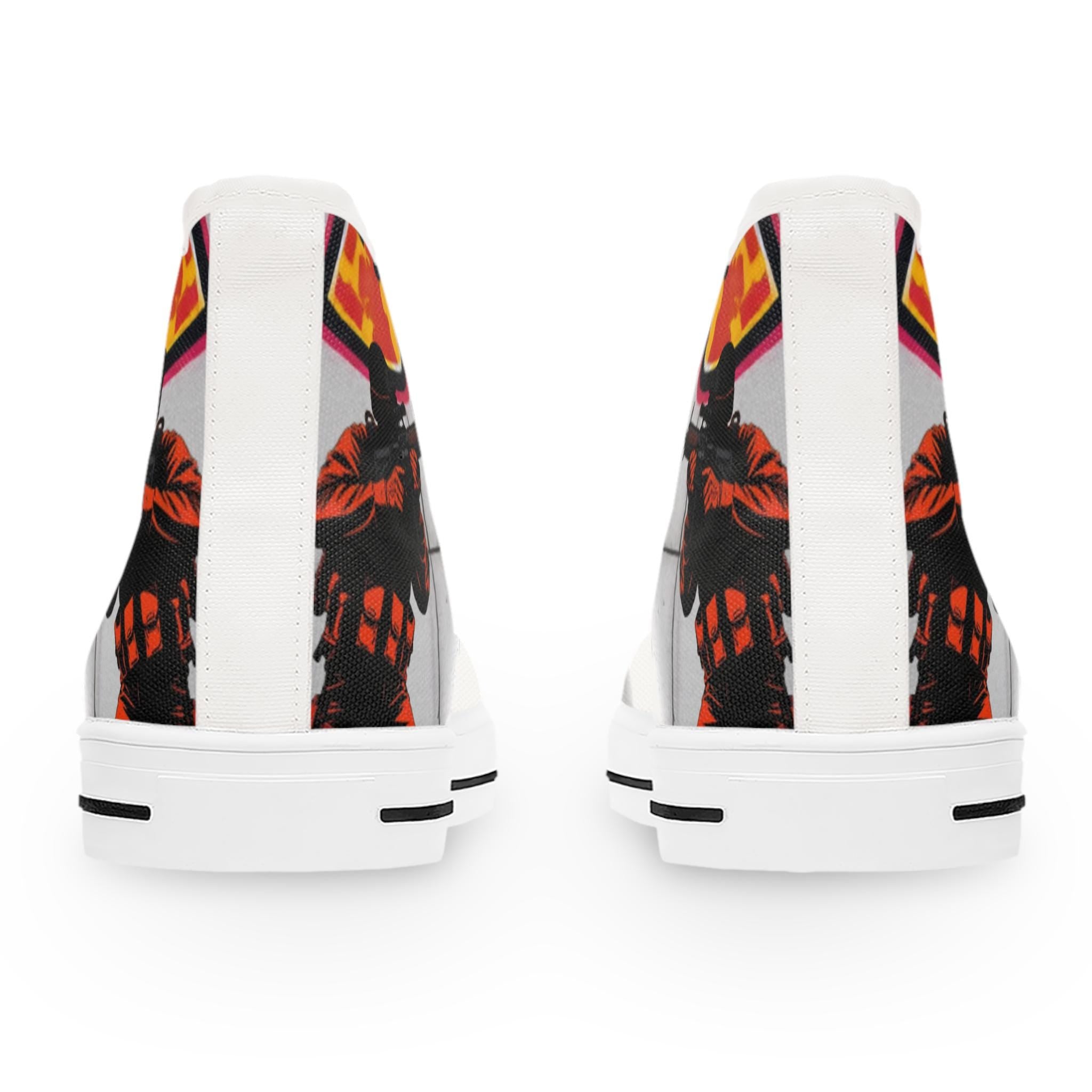 Graffiti Soldier High Top Sneakers | Women's Canvas Streetwear Shoes