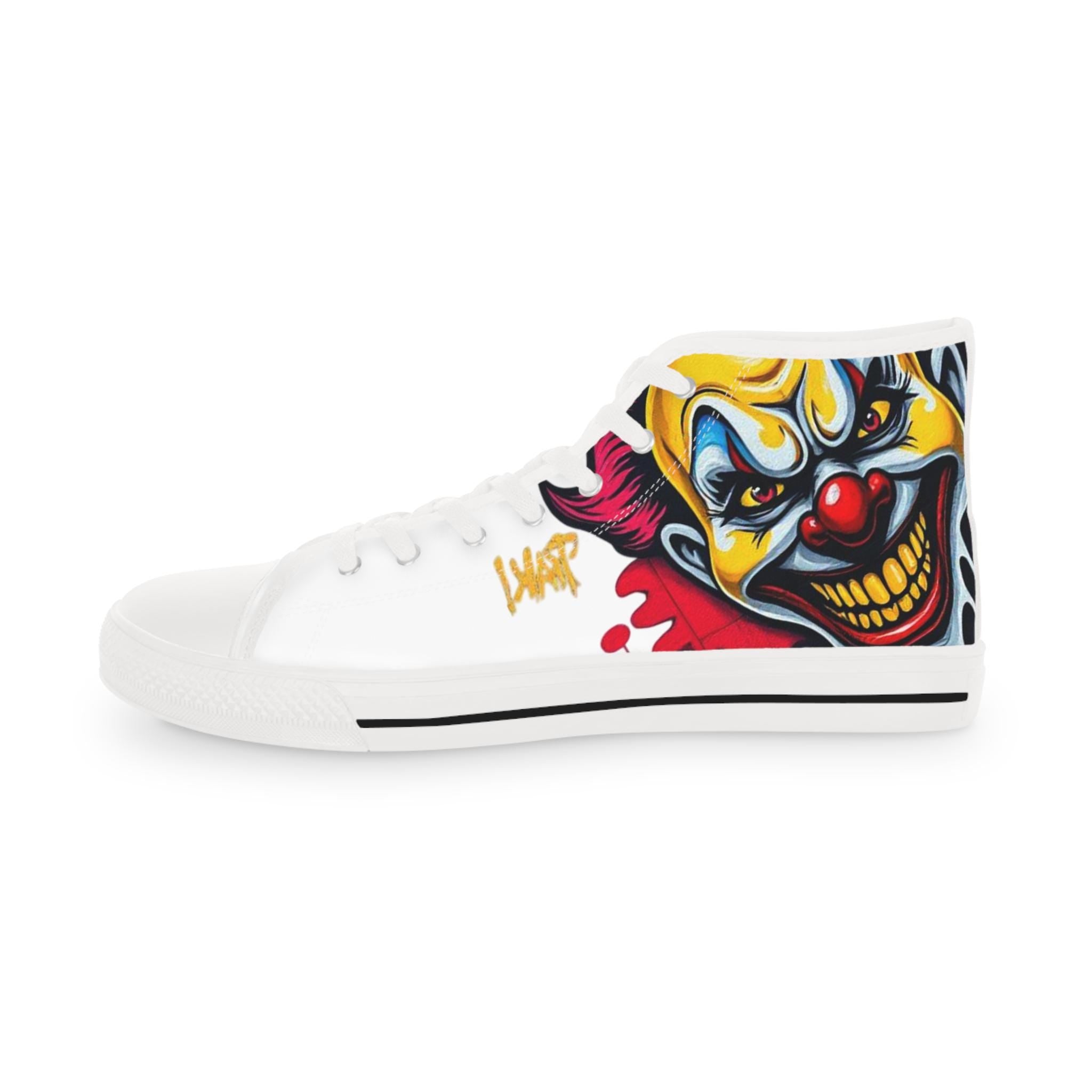 Evil Circus Clown Men's High Top Sneakers