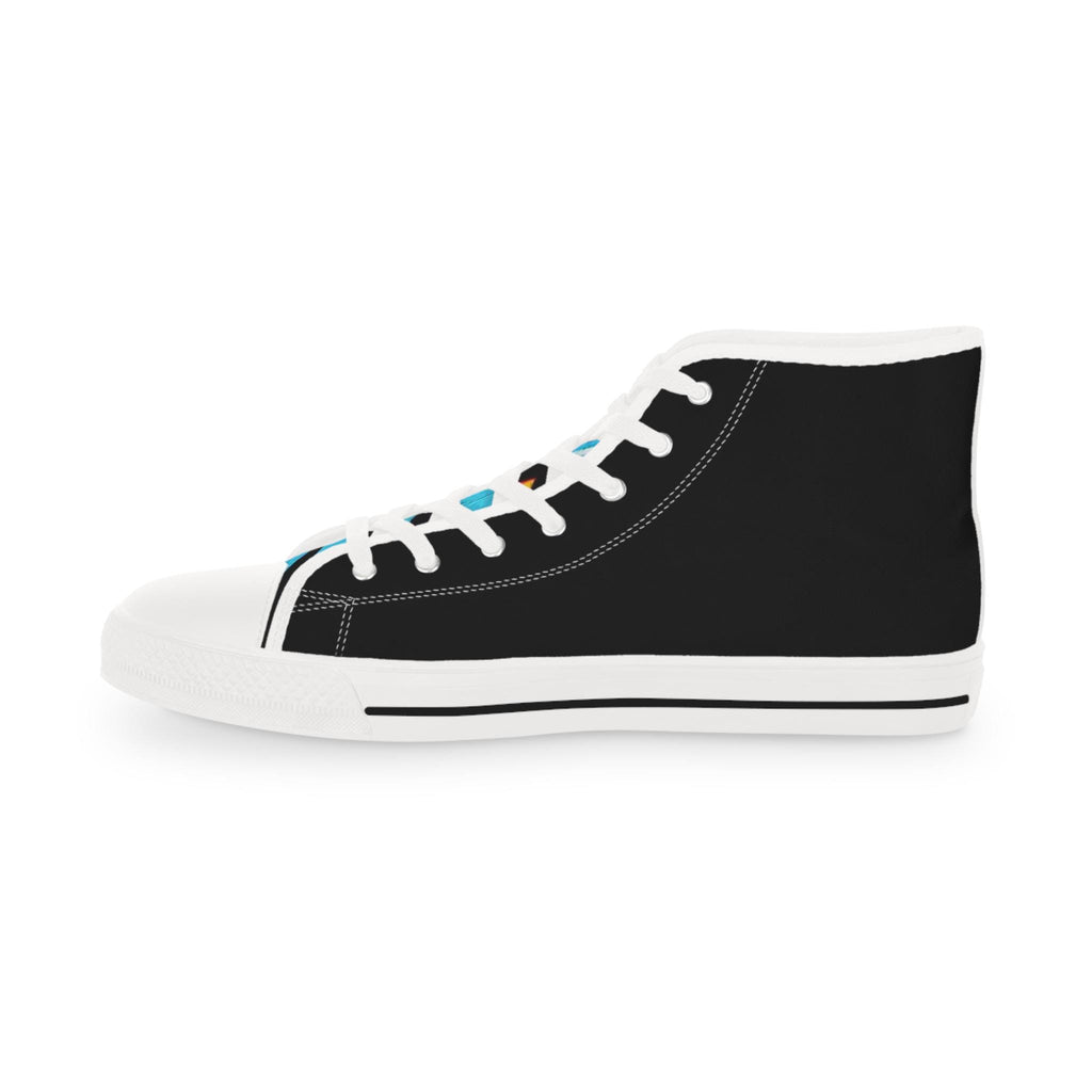 B'more Graphic High Top Sneakers | Retro Comic Flame Design