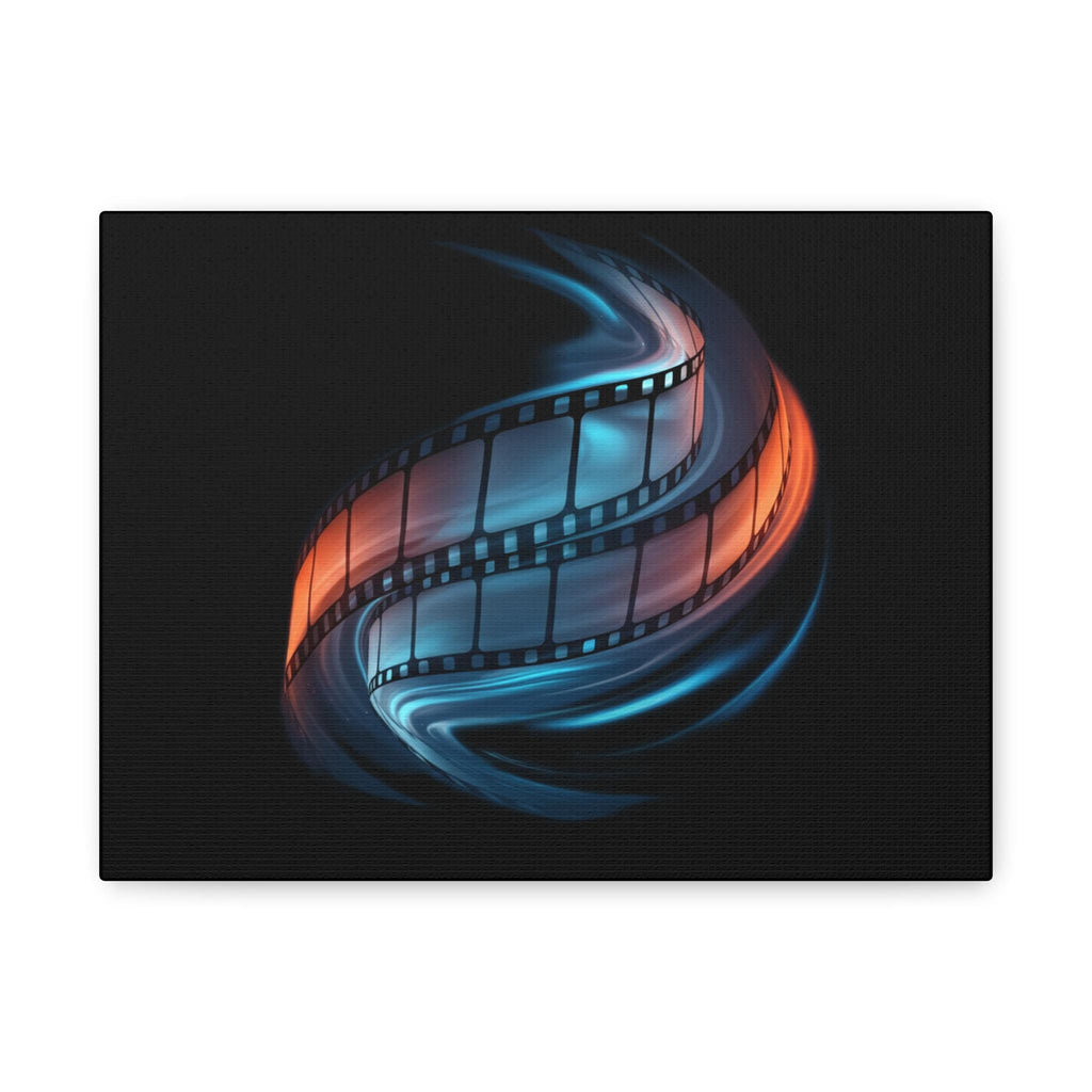 Retro Film Reel Artwork Canvas | Matte Stretched Wall Art