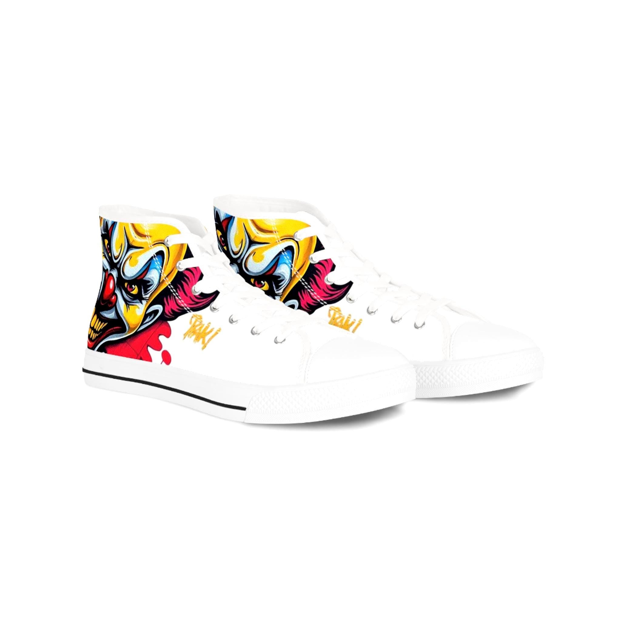 Evil Circus Clown Men's High Top Sneakers