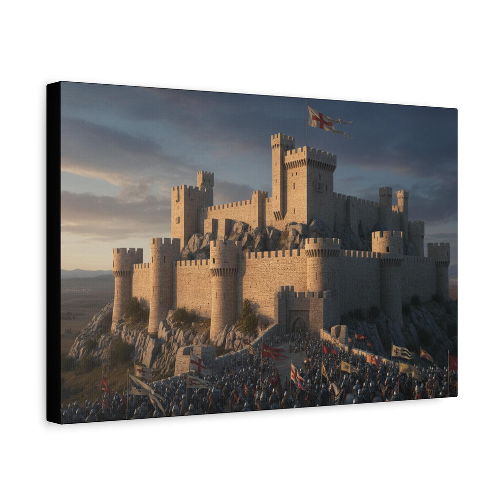 Medieval Castle Siege Matte Canvas