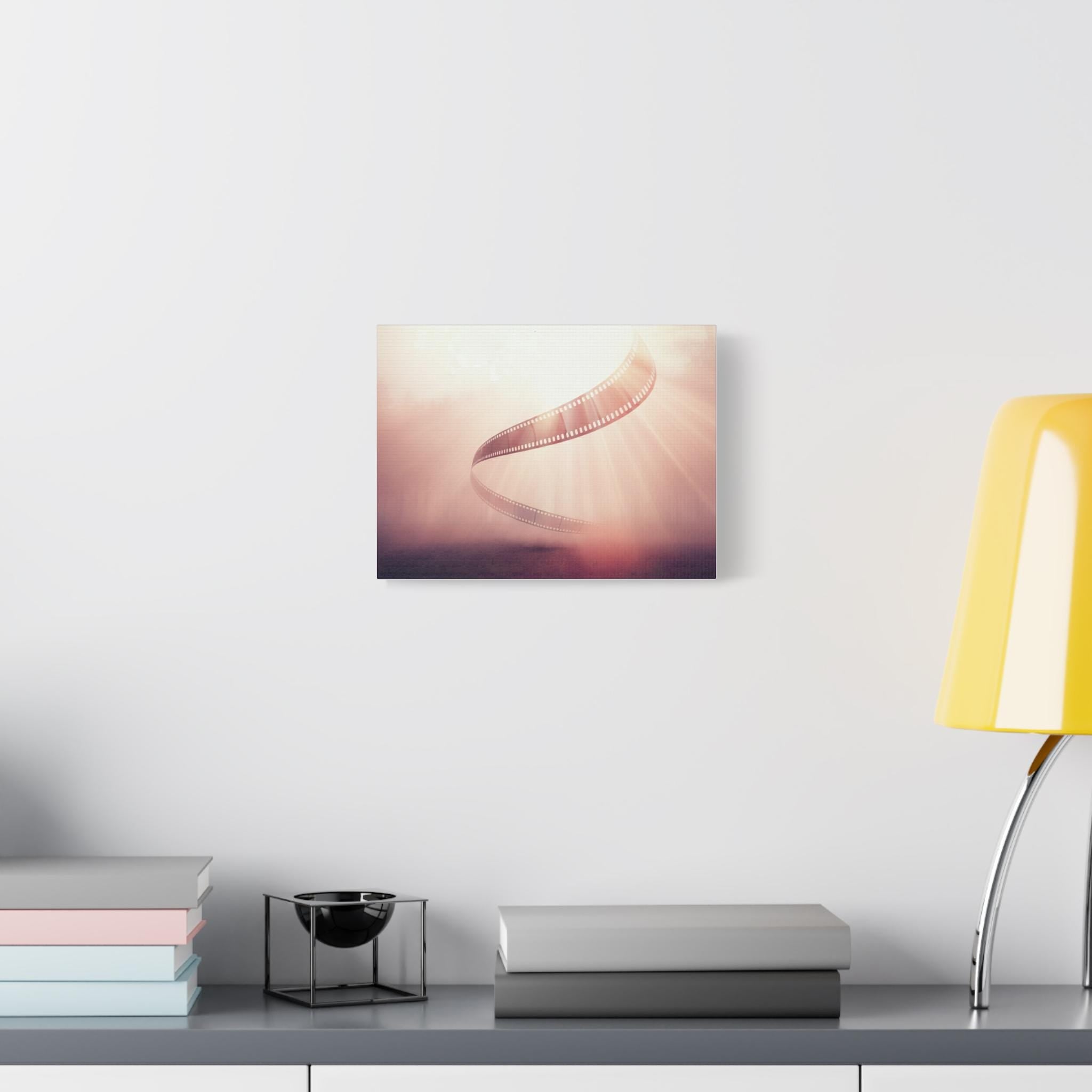 Film Reel Spiral Matte Canvas