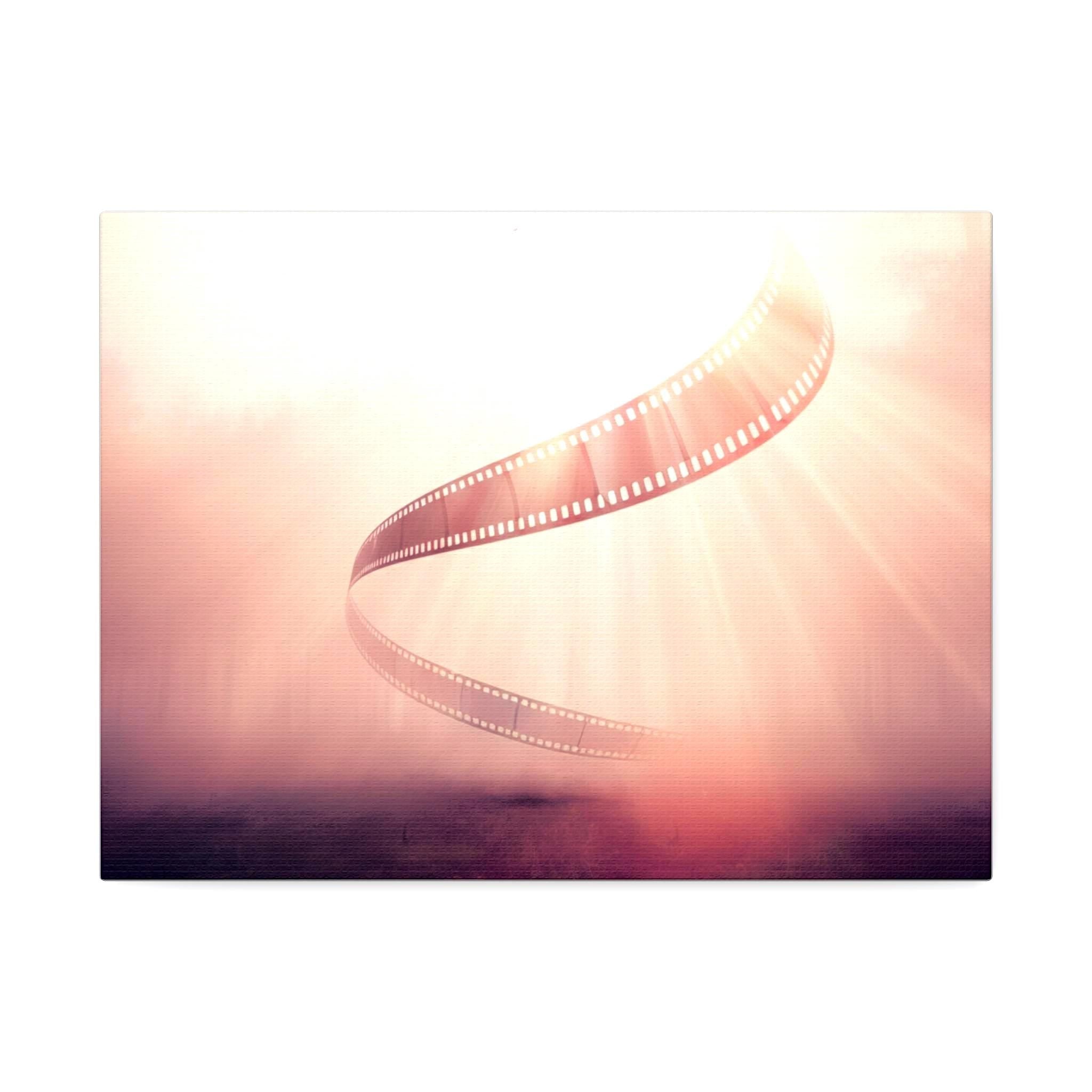 Film Reel Spiral Matte Canvas