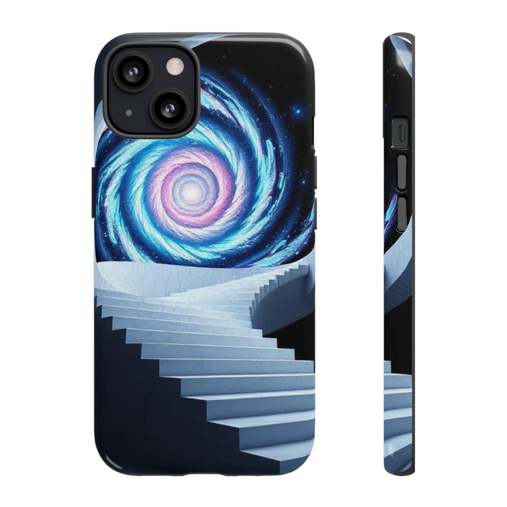 Galaxy Spiral Staircase phone case | cosmic vortex iPhone case