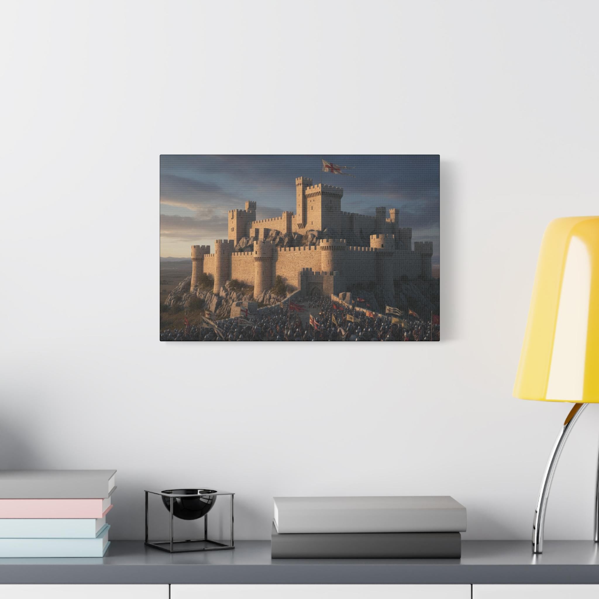 Medieval Castle Siege Matte Canvas