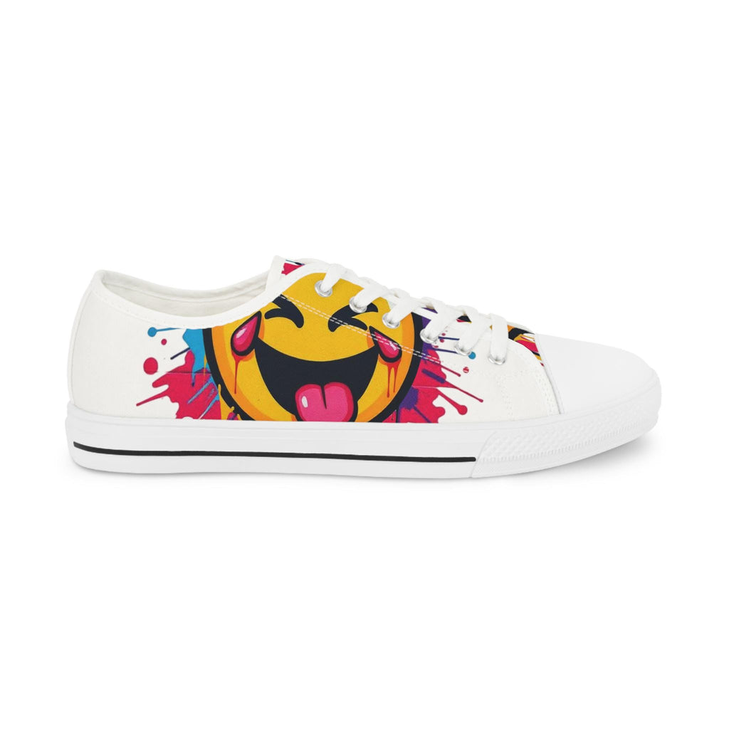 Emoji Tongue Smile Sneakers | Low Top Shoes
