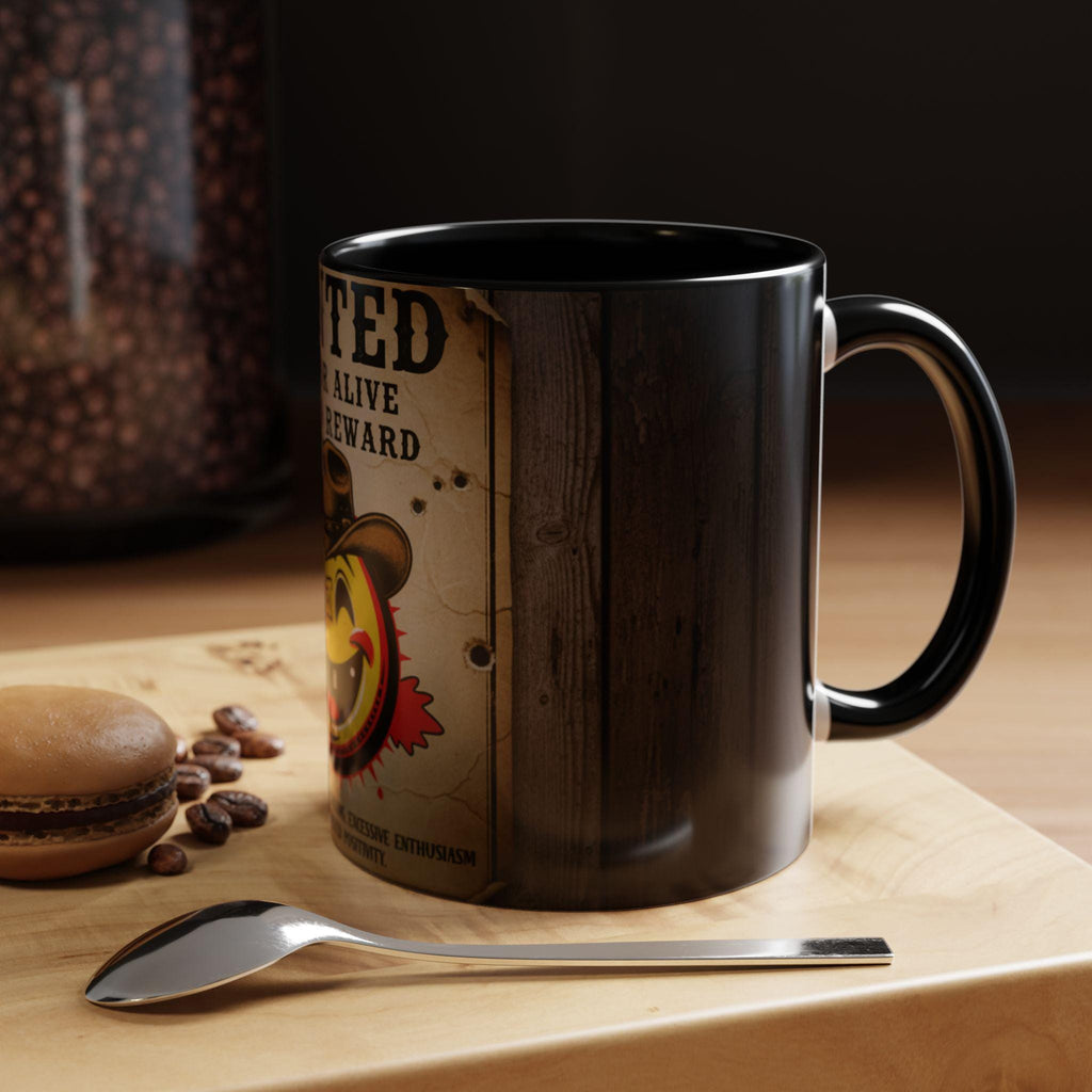 Wanted Smiley Cowboy Poster Accent Coffee Mug | 11oz or 15oz