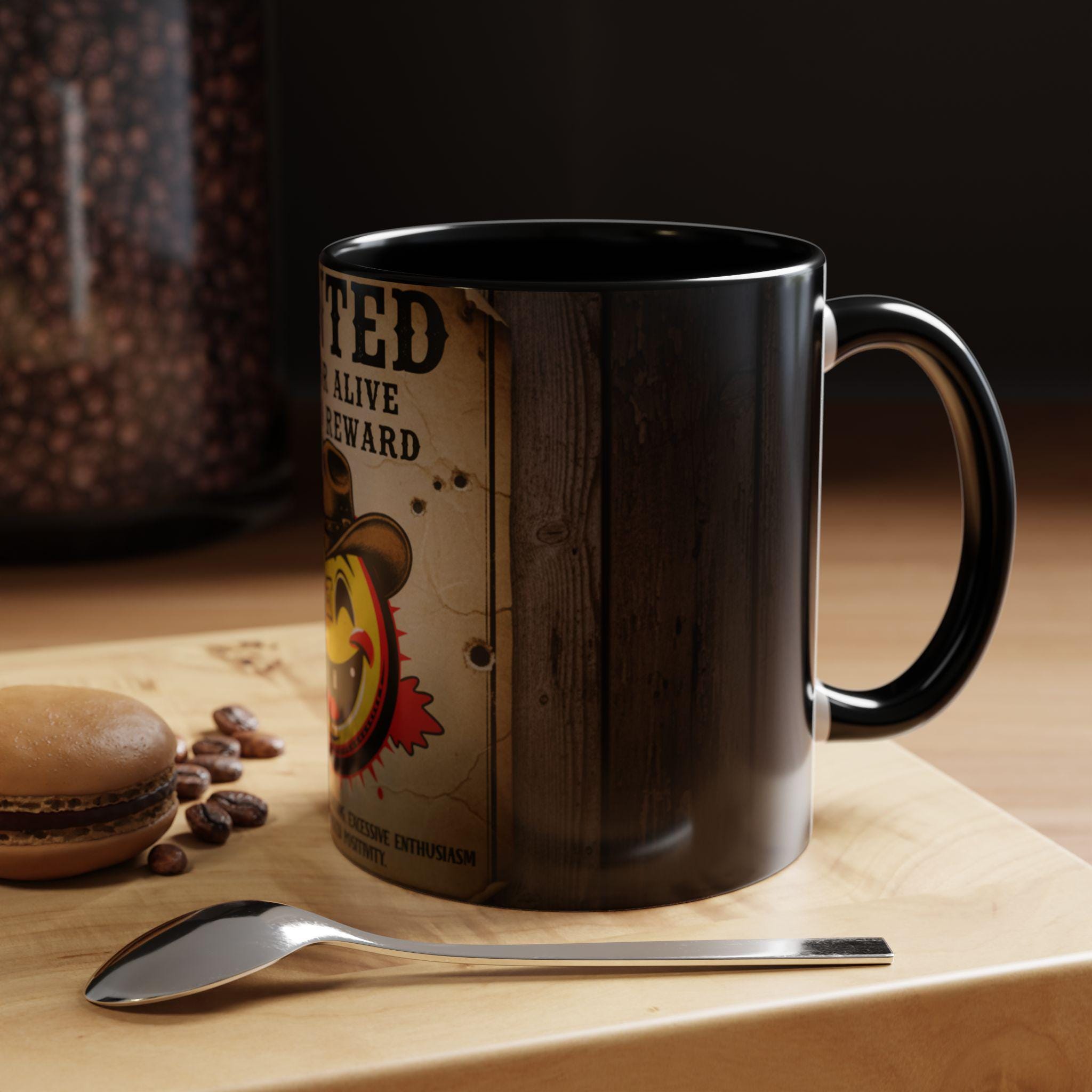 Wanted Smiley Cowboy Poster Accent Coffee Mug | 11oz or 15oz