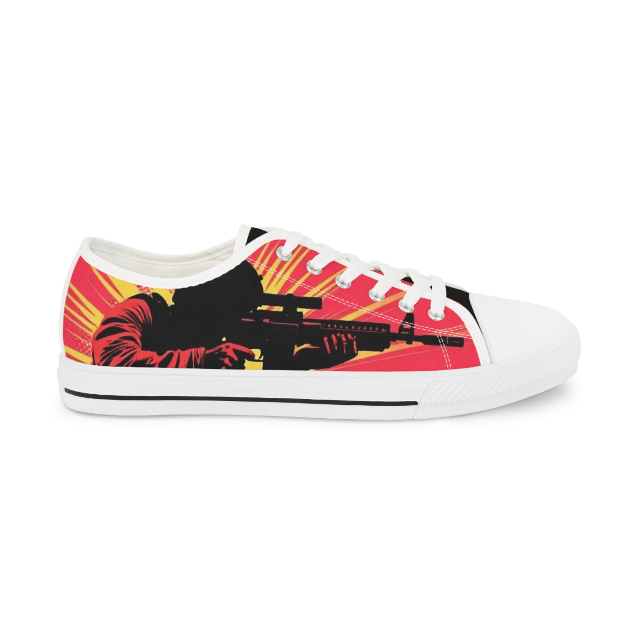 Sunburst Soldier Graphic Sneakers | Low Top Sneakers
