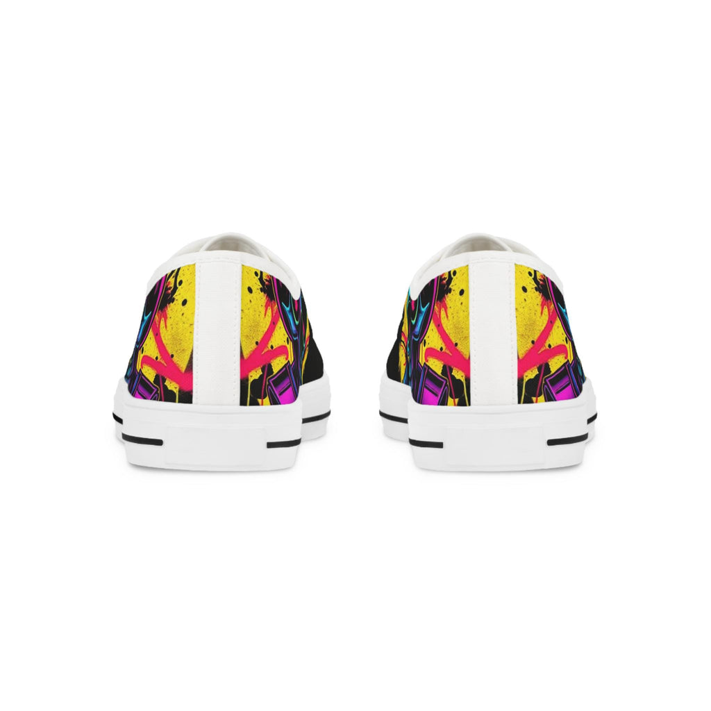 Neon Skull Sneakers | Low Top Shoes, Streetwear Art