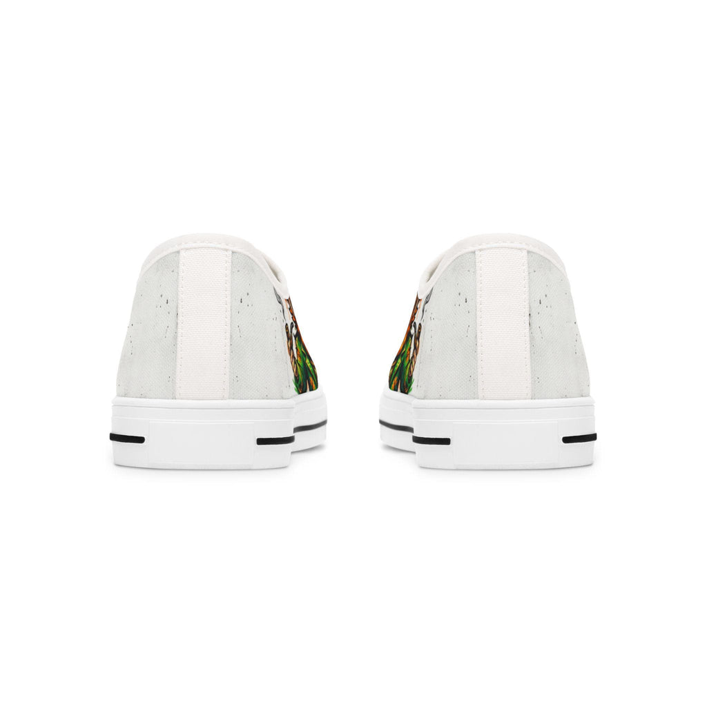 Leprechaun and Shamrock Women's Low Top Sneakers | St. Patrick's Day Shoes