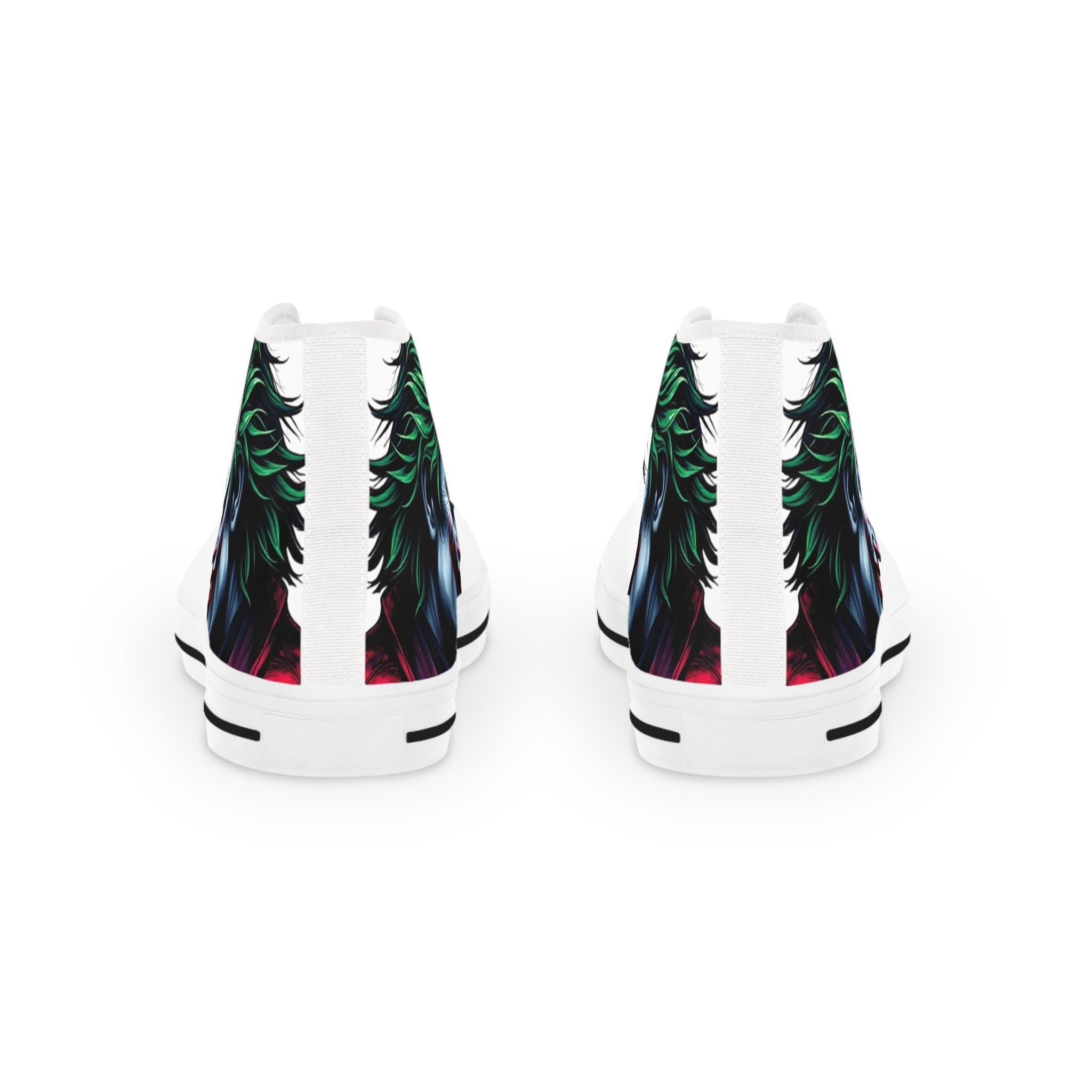 Joker Face Illustration High Top Sneakers | Clown Villain Artwork