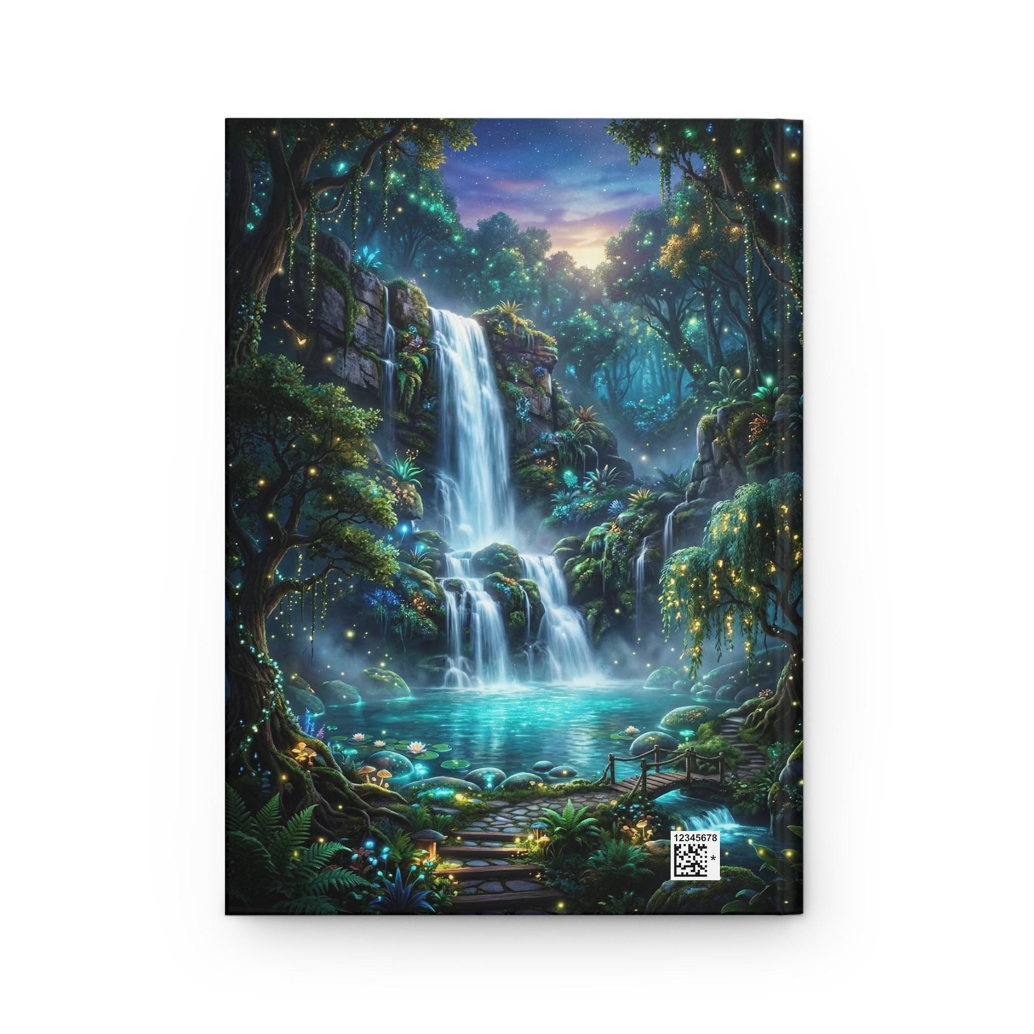 Moonlit Waterfall Fantasy Journal | Hardcover Matte