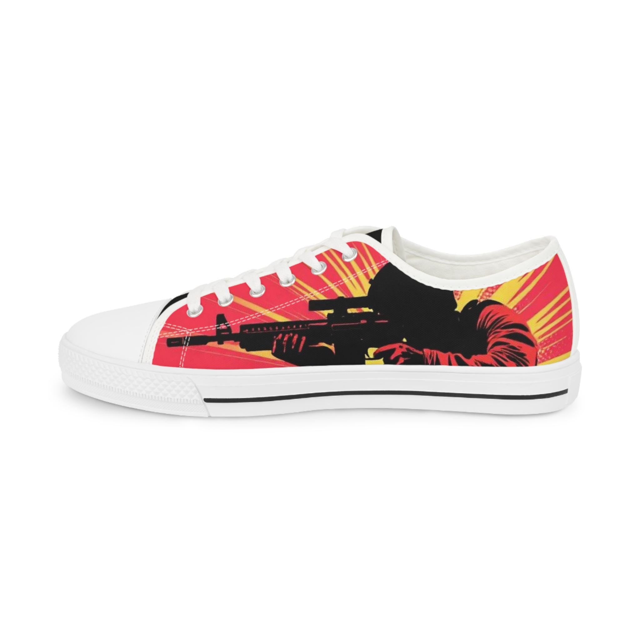 Sunburst Soldier Graphic Sneakers | Low Top Sneakers