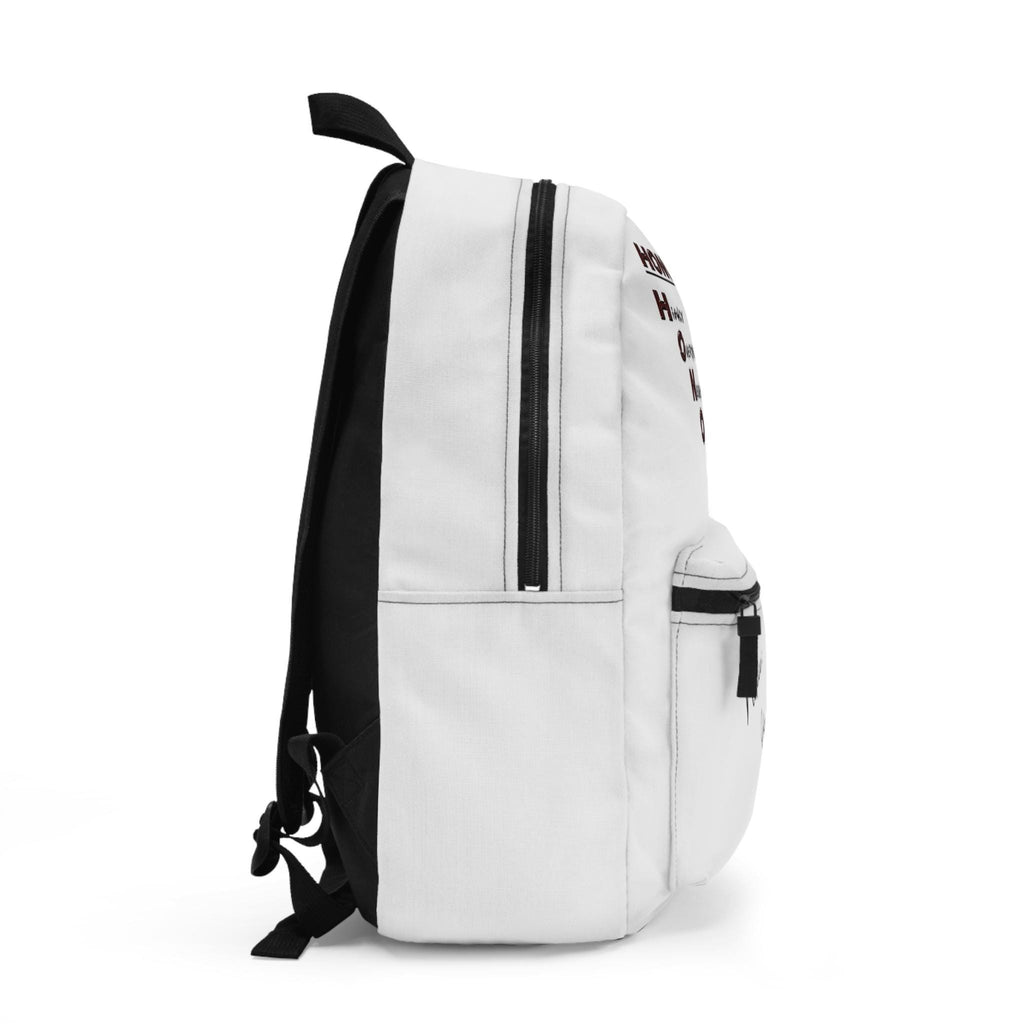 Honor Student design Backpack | humorous emoji, school notes print
