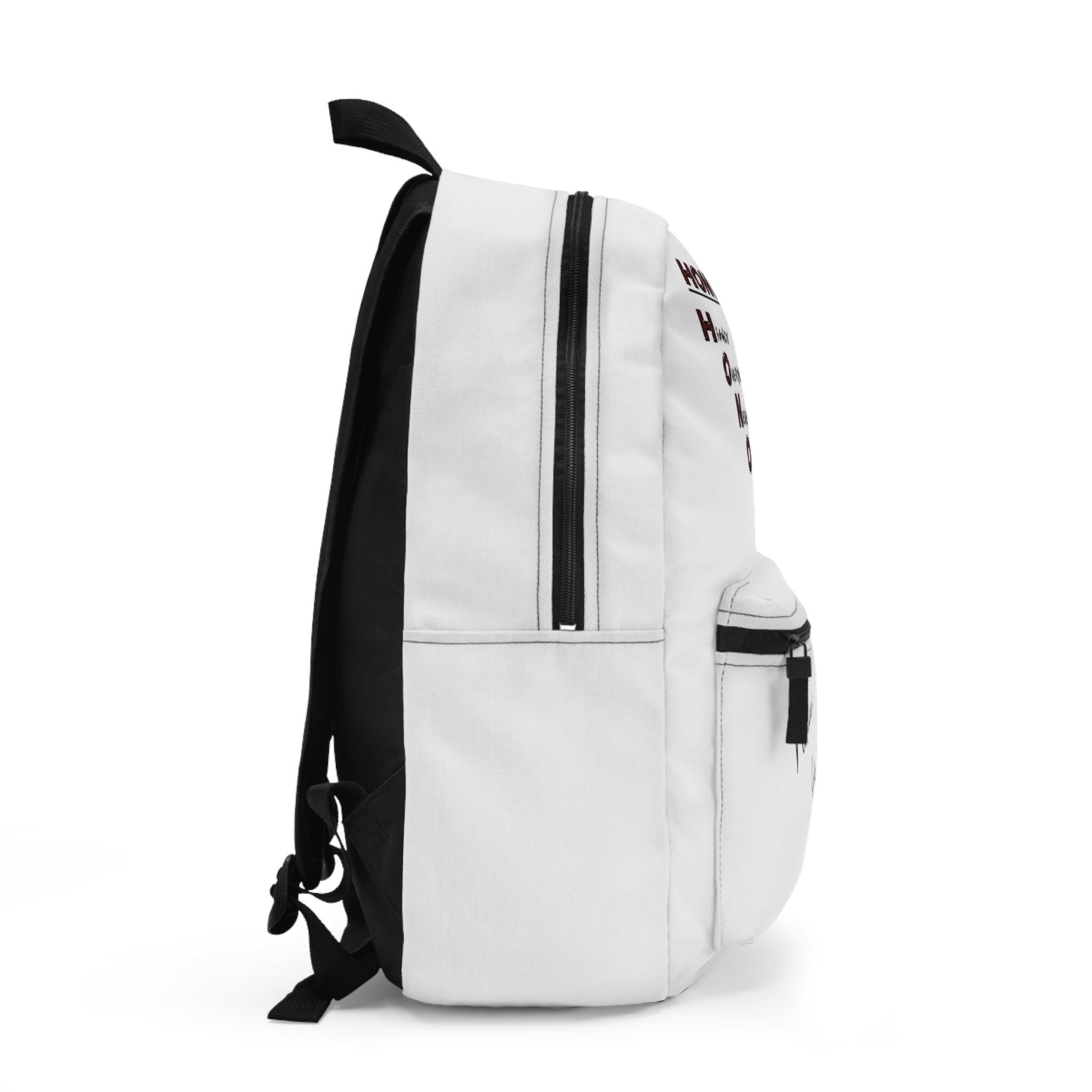 Honor Student design Backpack | humorous emoji, school notes print