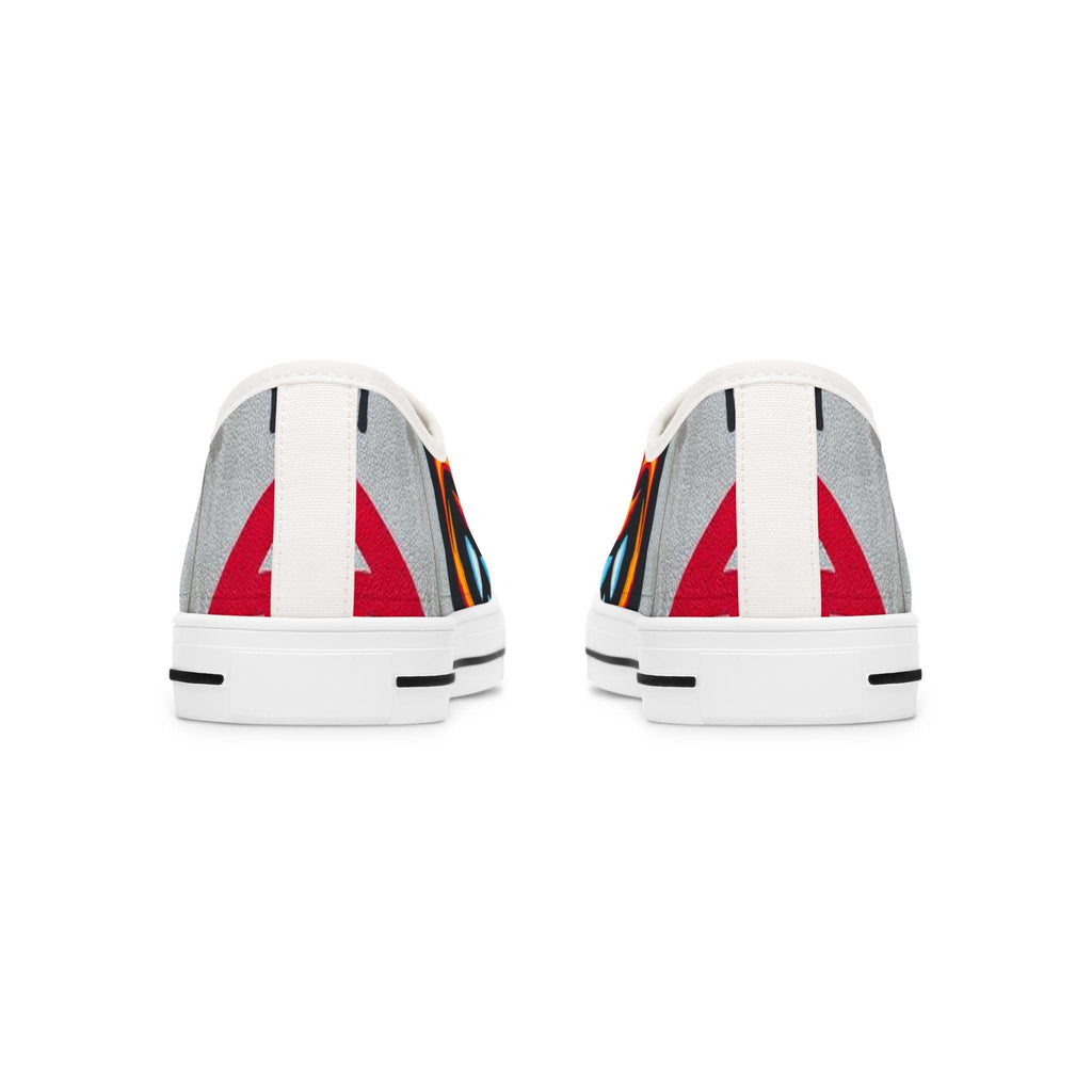 Evil Smile Graffiti Emoji Face Women's Low Top Sneakers | Street Art Graffiti Print