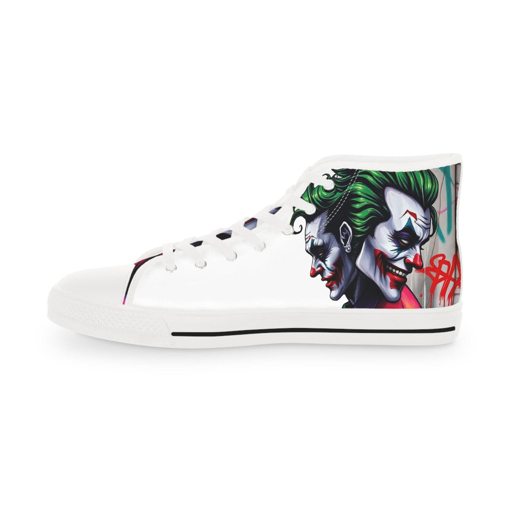 Joker Clown Face High Top Sneakers | Comic Clown Artwork, Streetwear