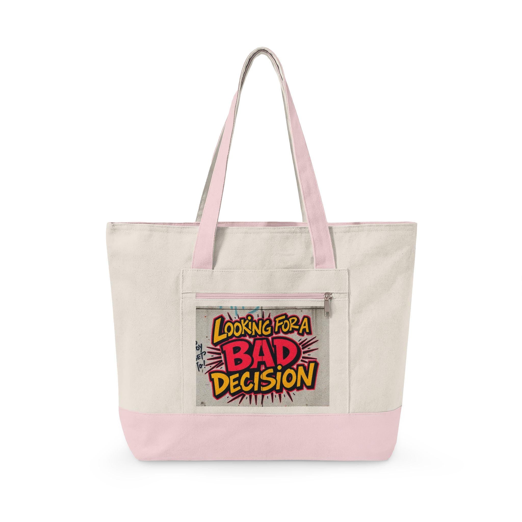 Looking for a Bad Decision Tote Bag | Comic Pop Art Quote