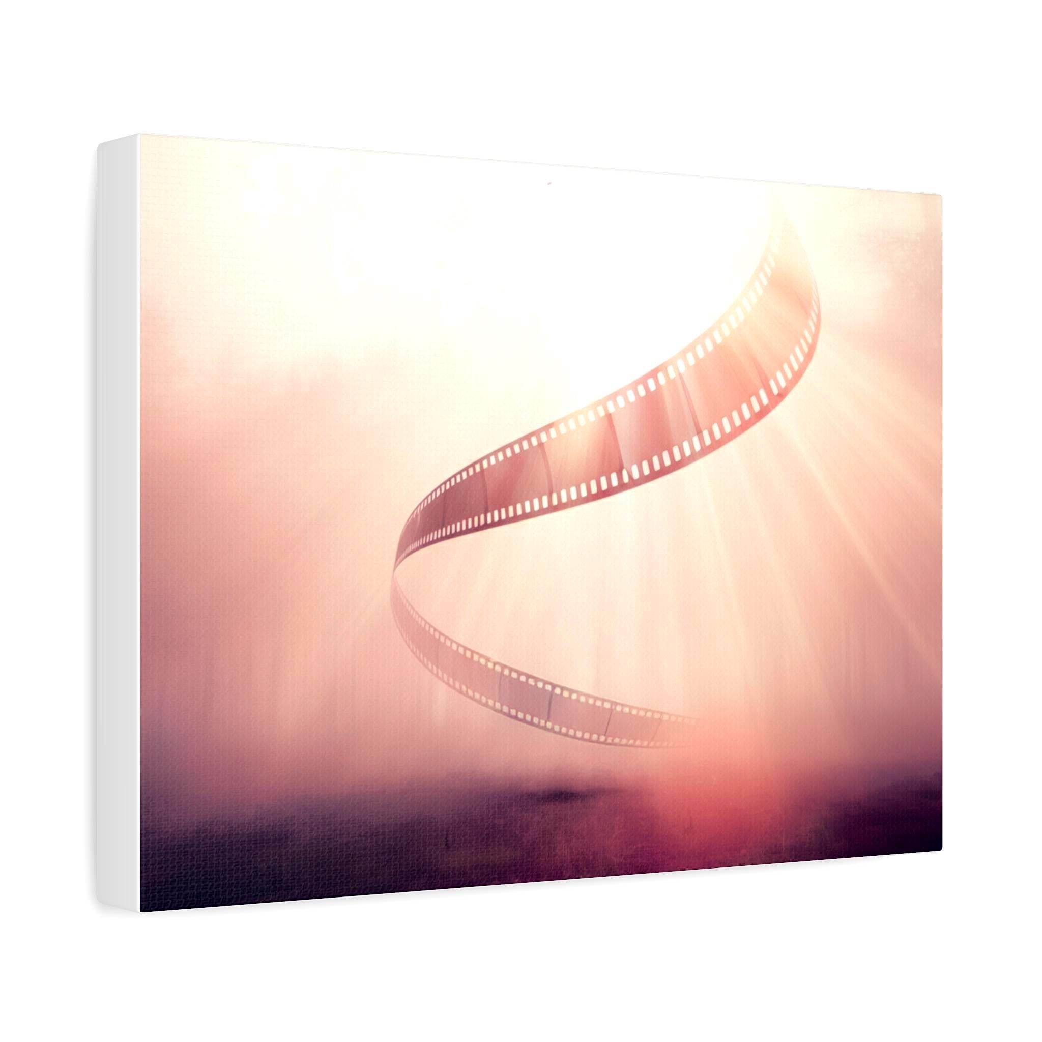 Film Reel Spiral Matte Canvas