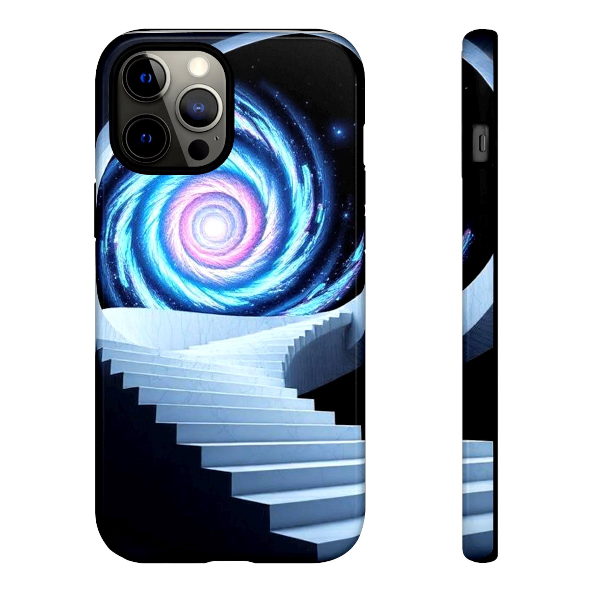 Galaxy Spiral Staircase phone case | cosmic vortex iPhone case