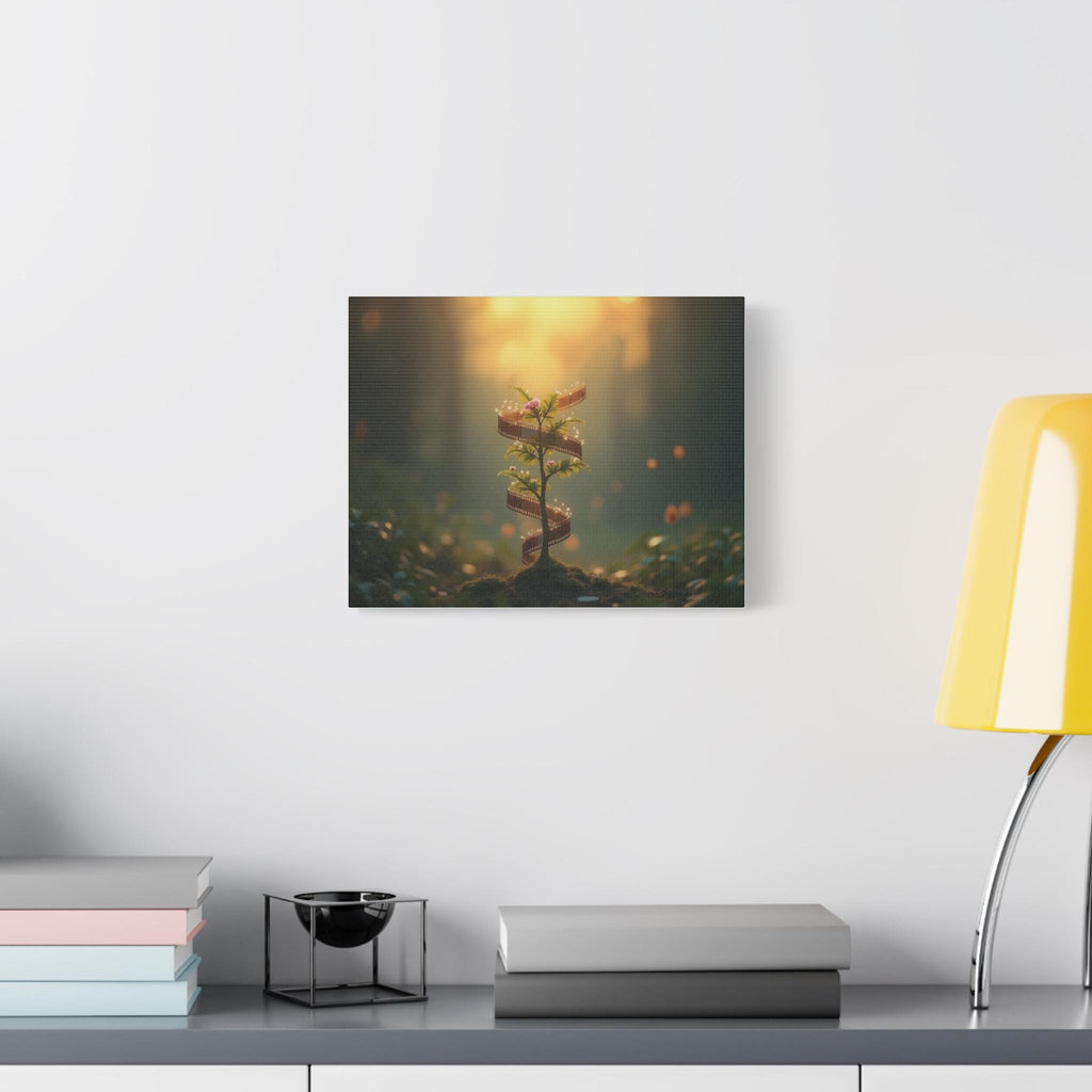 Film Reel Spiral Seedling Canvas