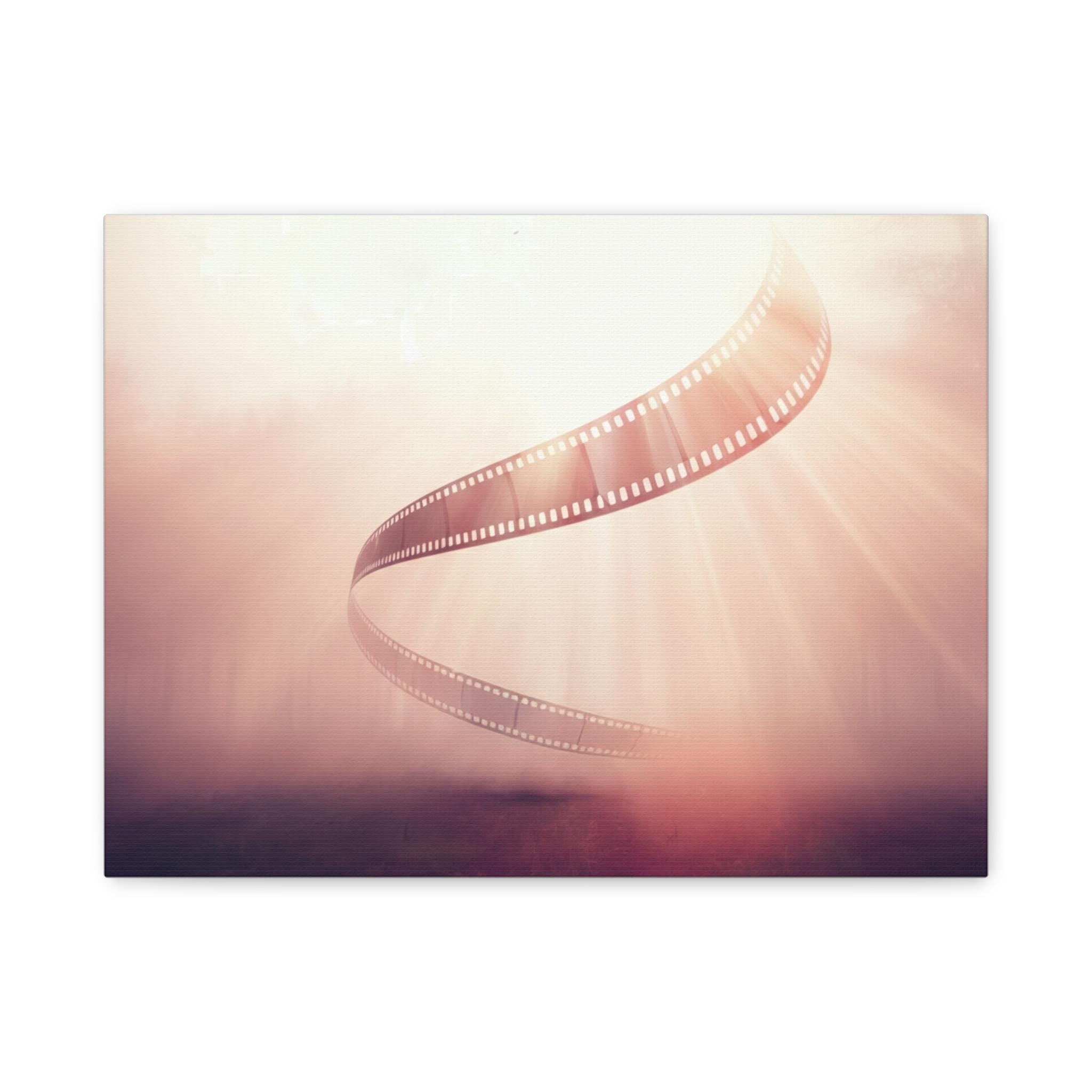 Film Reel Spiral Matte Canvas