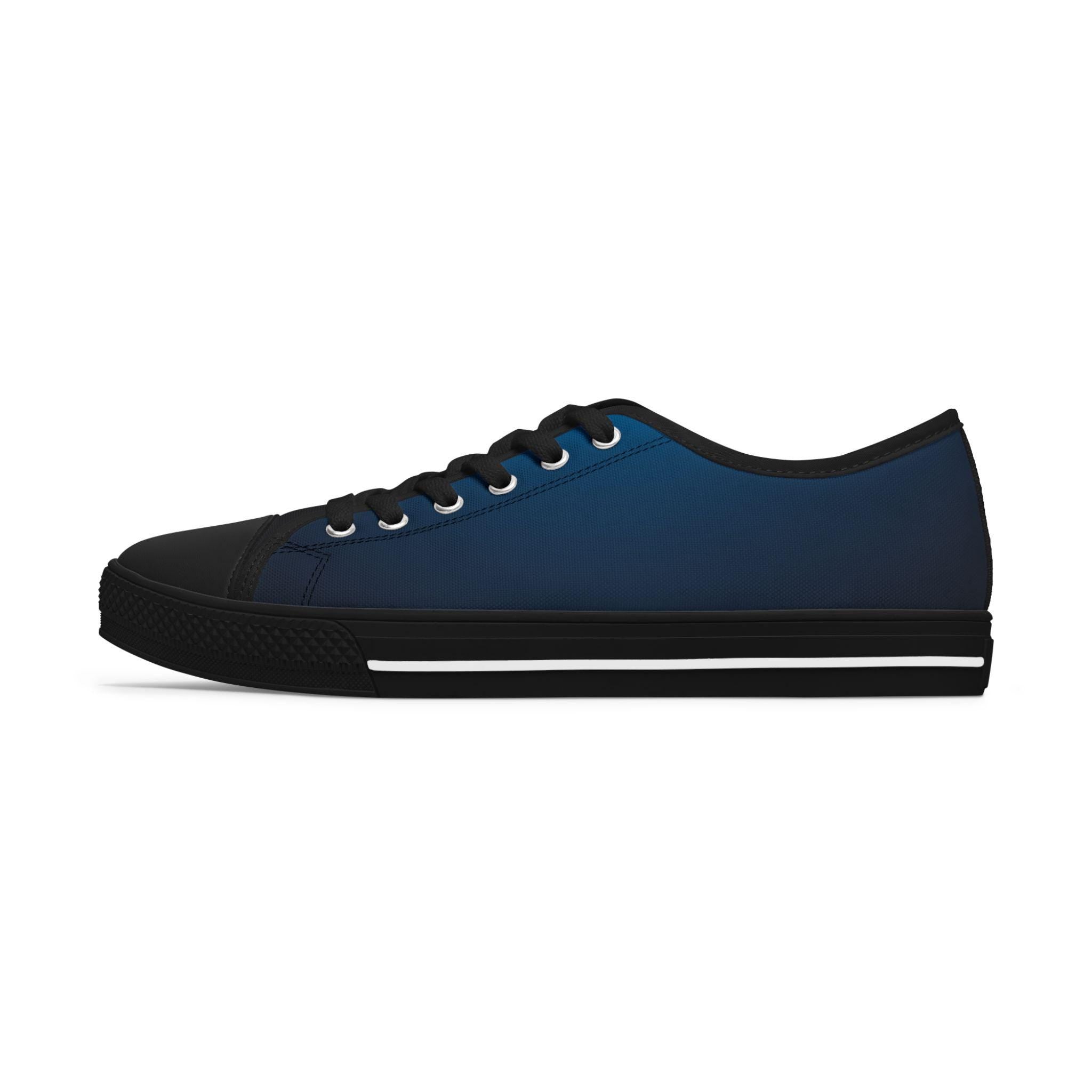 Blue Fade Low Top Sneakers | Canvas Casual Shoes