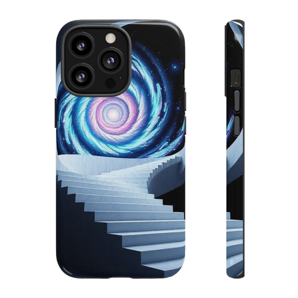 Galaxy Spiral Staircase phone case | cosmic vortex iPhone case