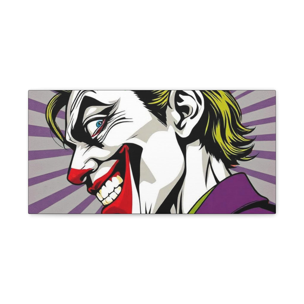 Smiling Joker Portrait Matte Canvas