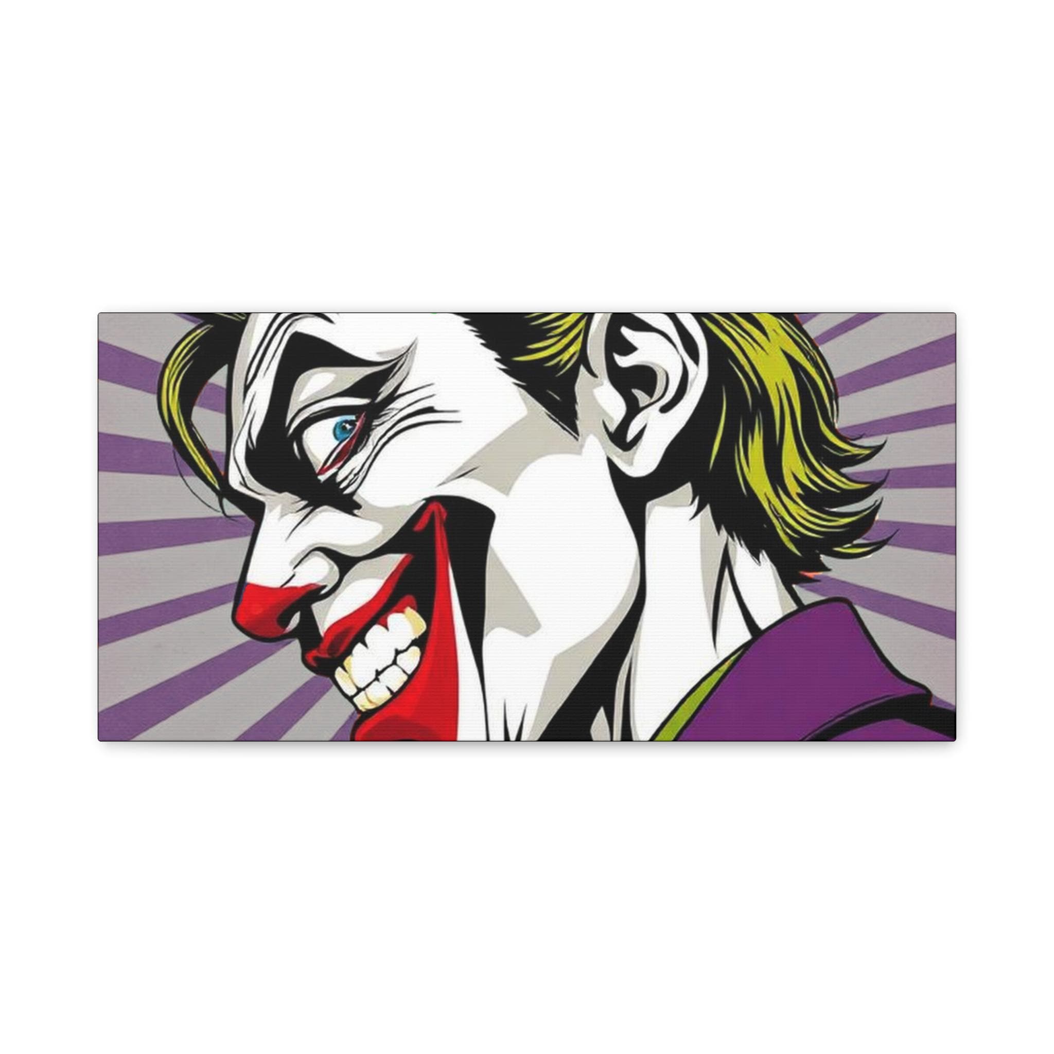 Smiling Joker Portrait Matte Canvas