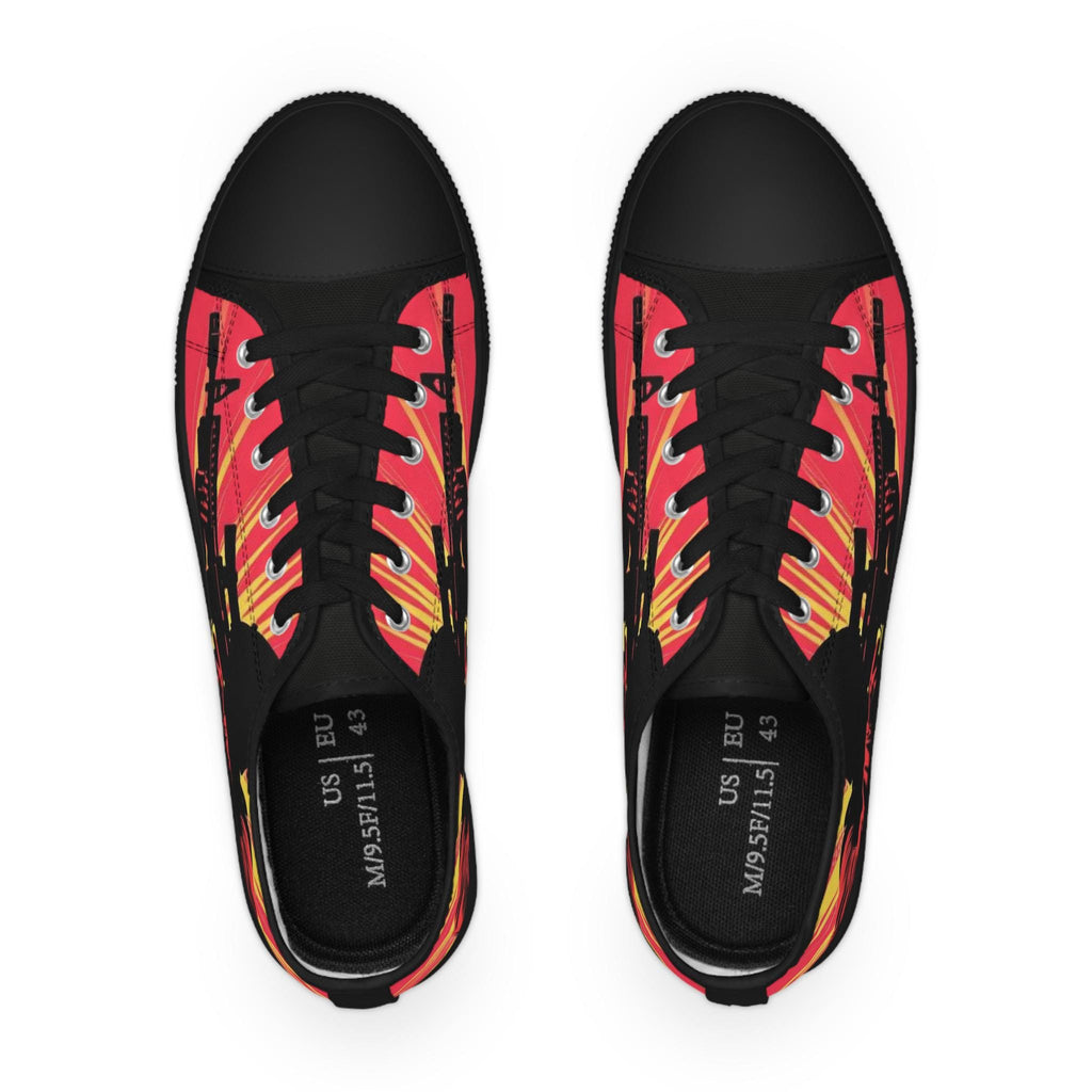Sunburst Soldier Graphic Sneakers | Low Top Sneakers