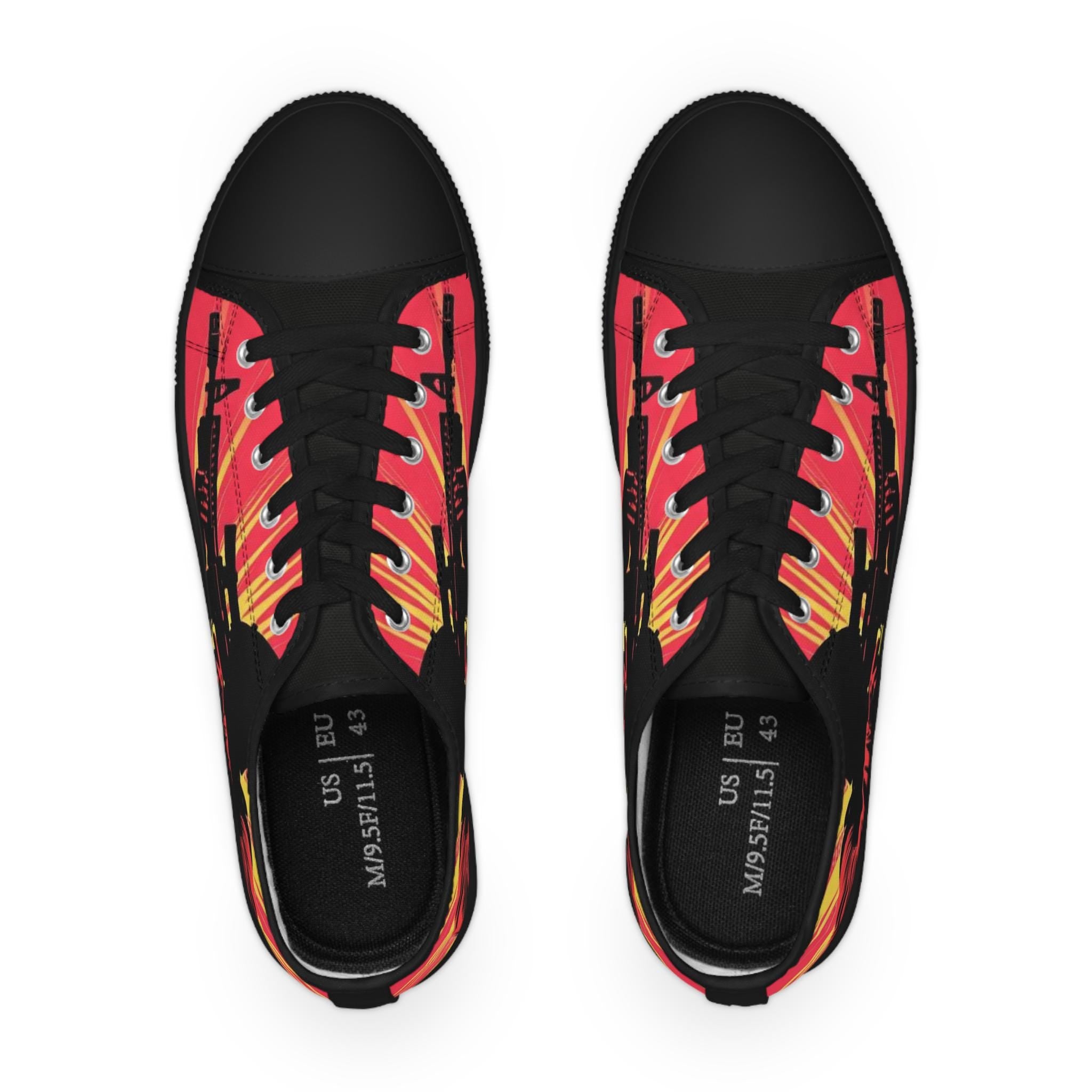 Sunburst Soldier Graphic Sneakers | Low Top Sneakers