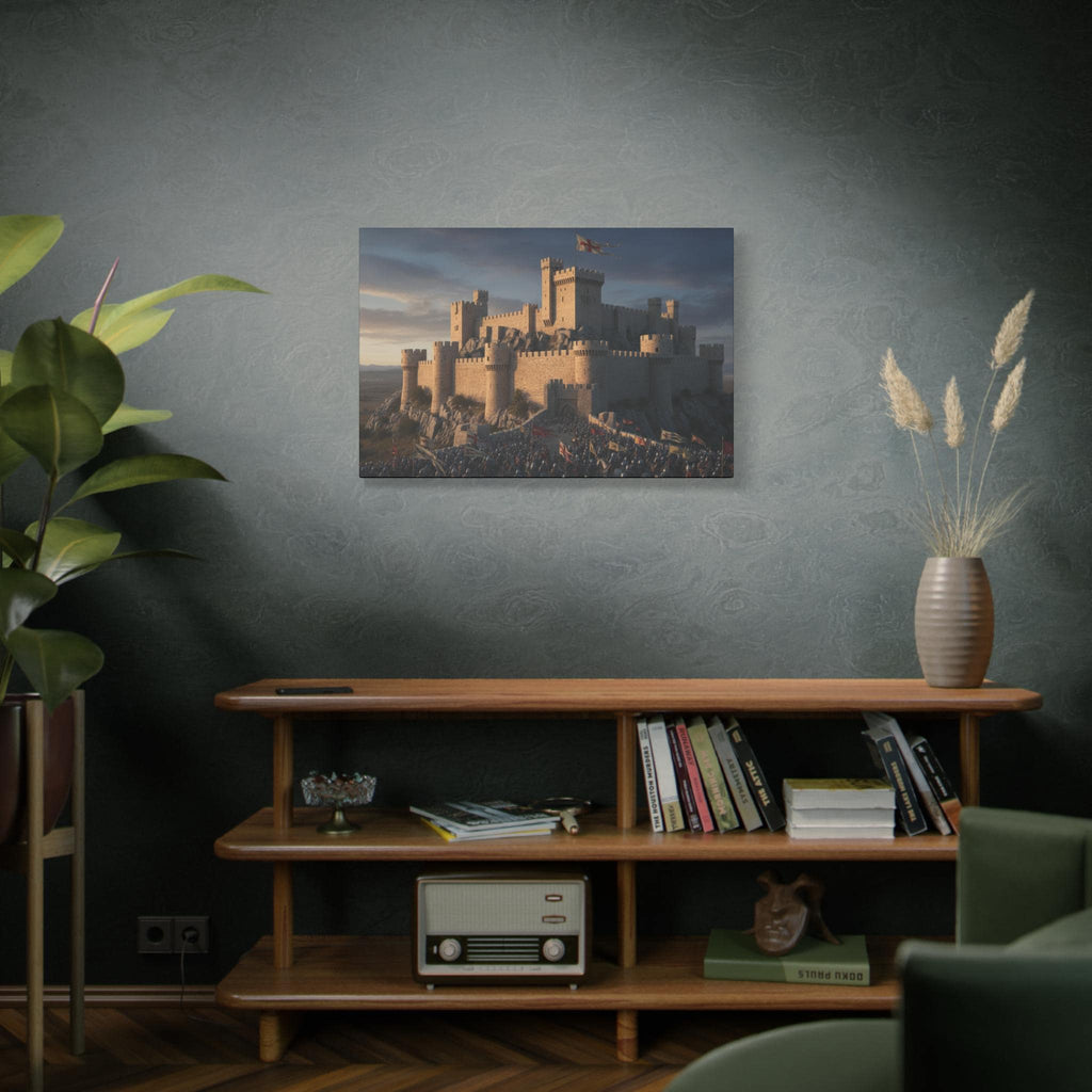 Medieval Castle Siege Matte Canvas