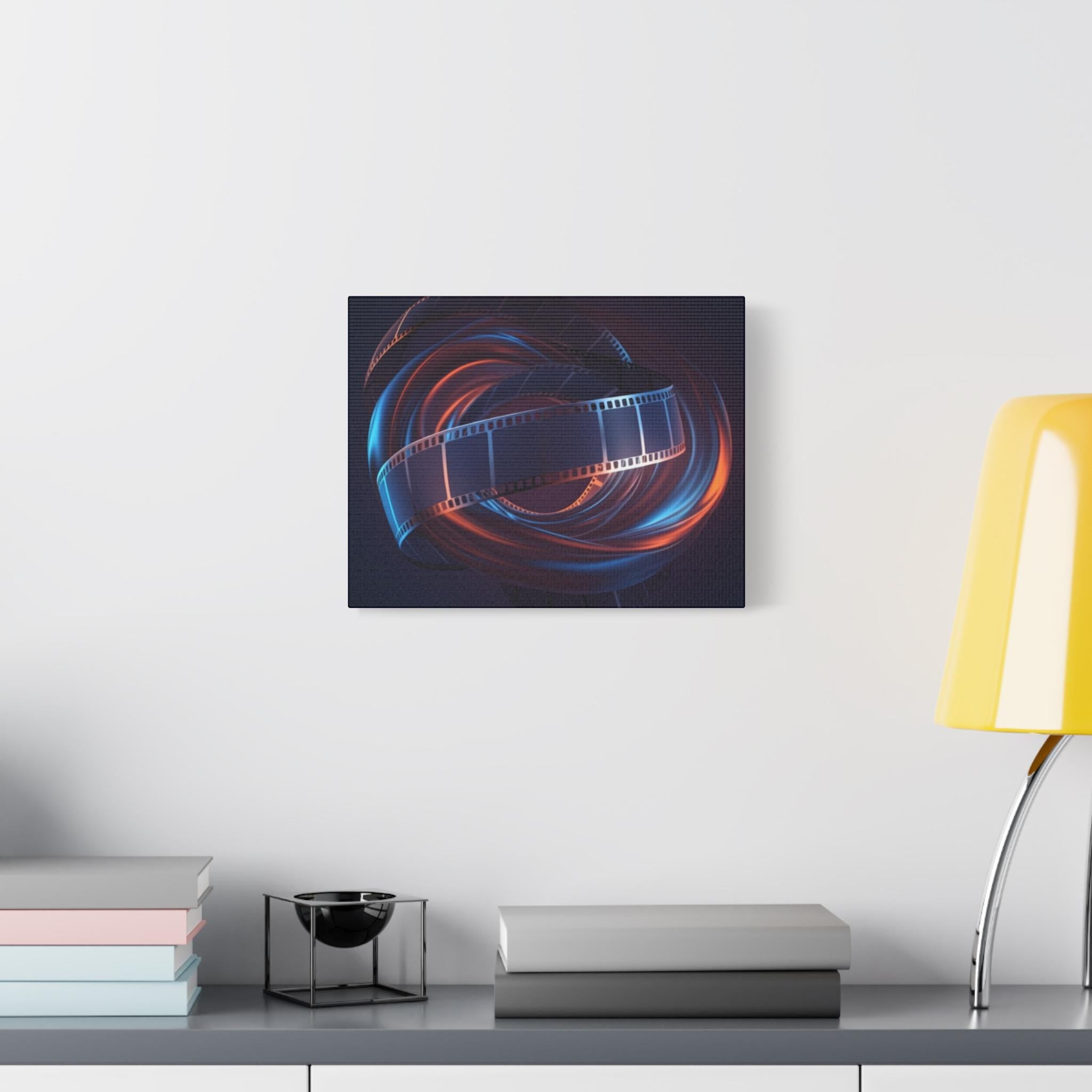 Film Reel Abstract Matte Canvas