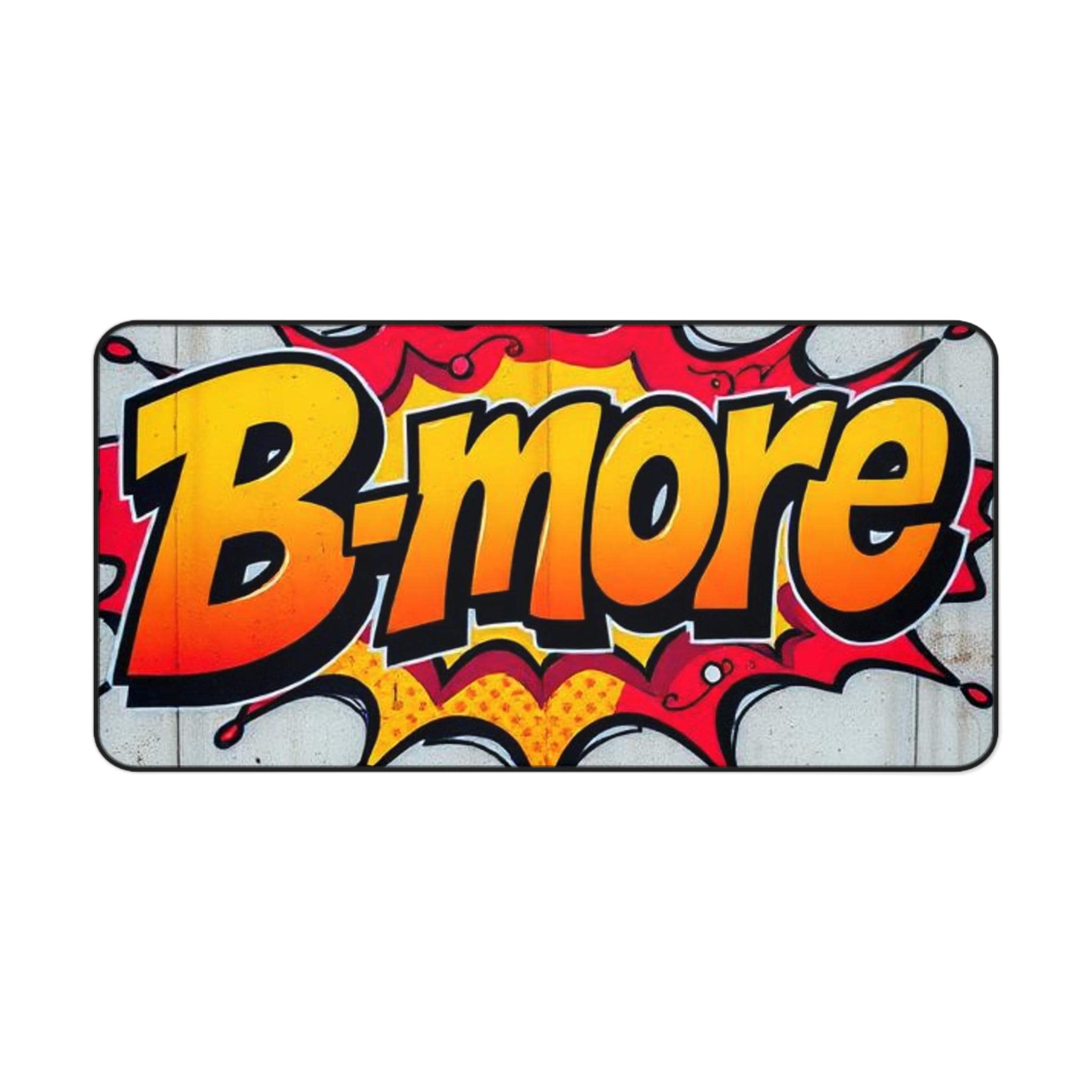 B-more Comic Pop Art Desk Mat | Baltimore Graphic Mousepad